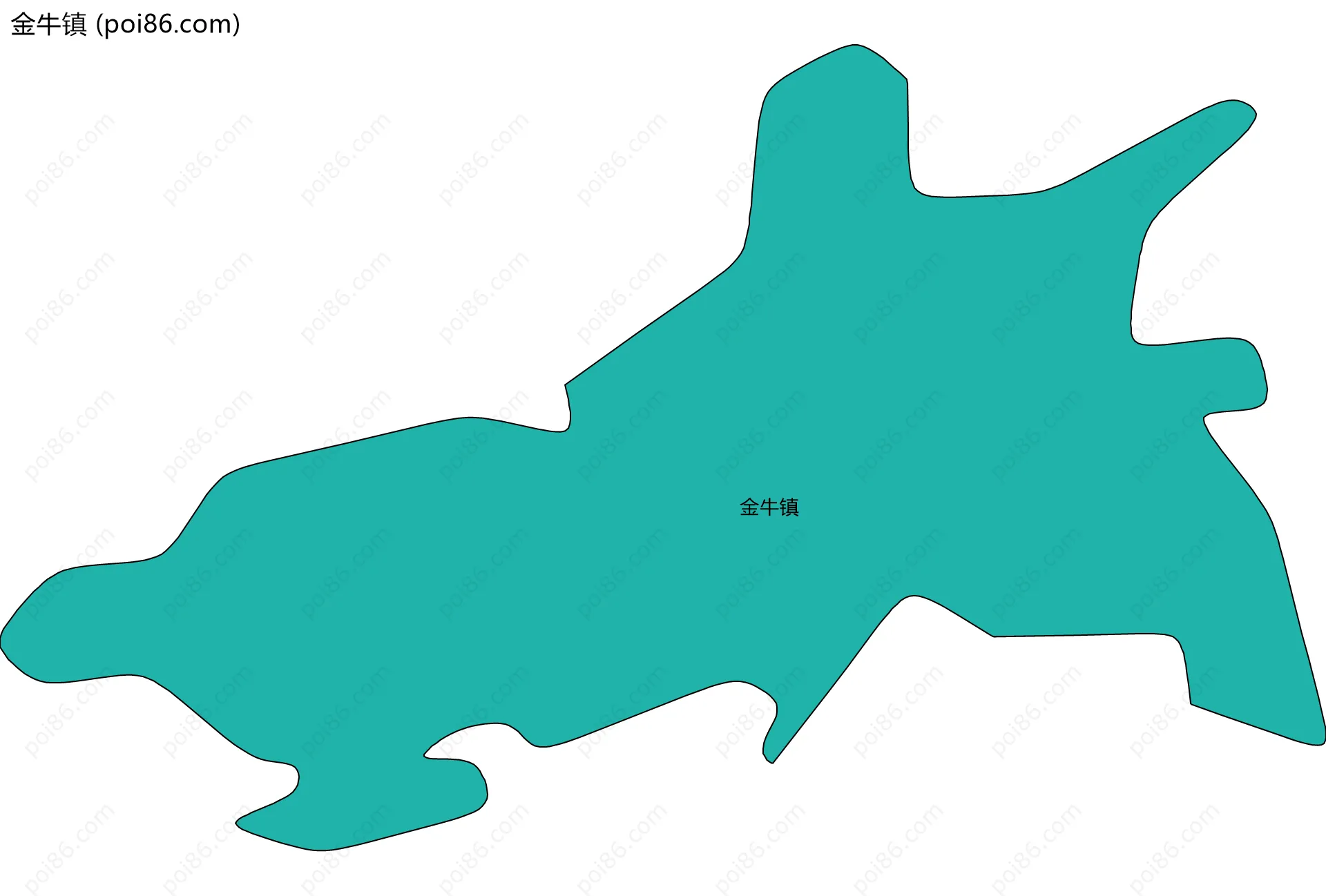 金牛镇边界地图