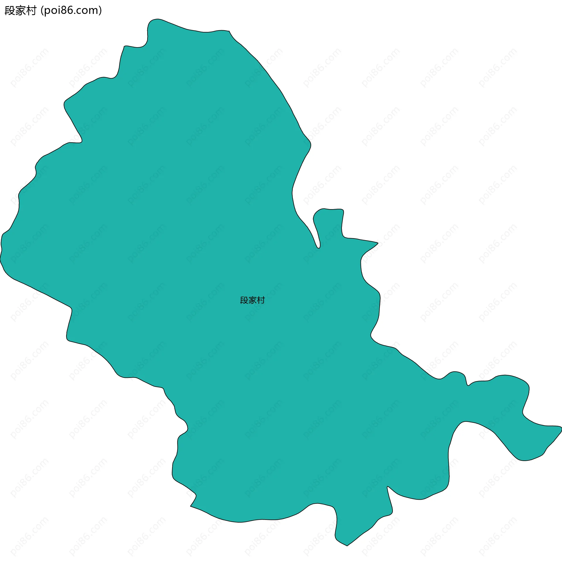 段家村边界地图