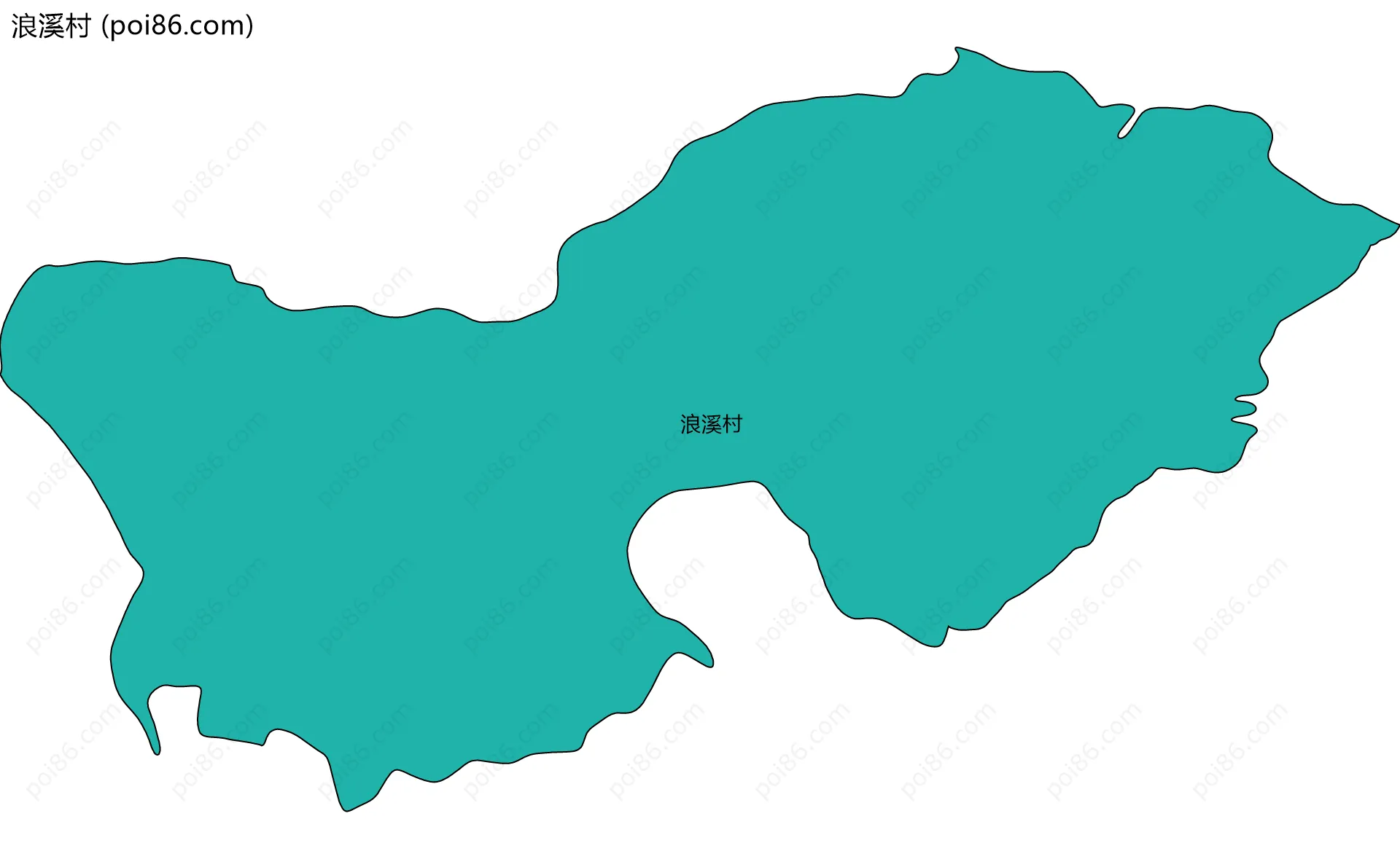 浪溪村边界地图