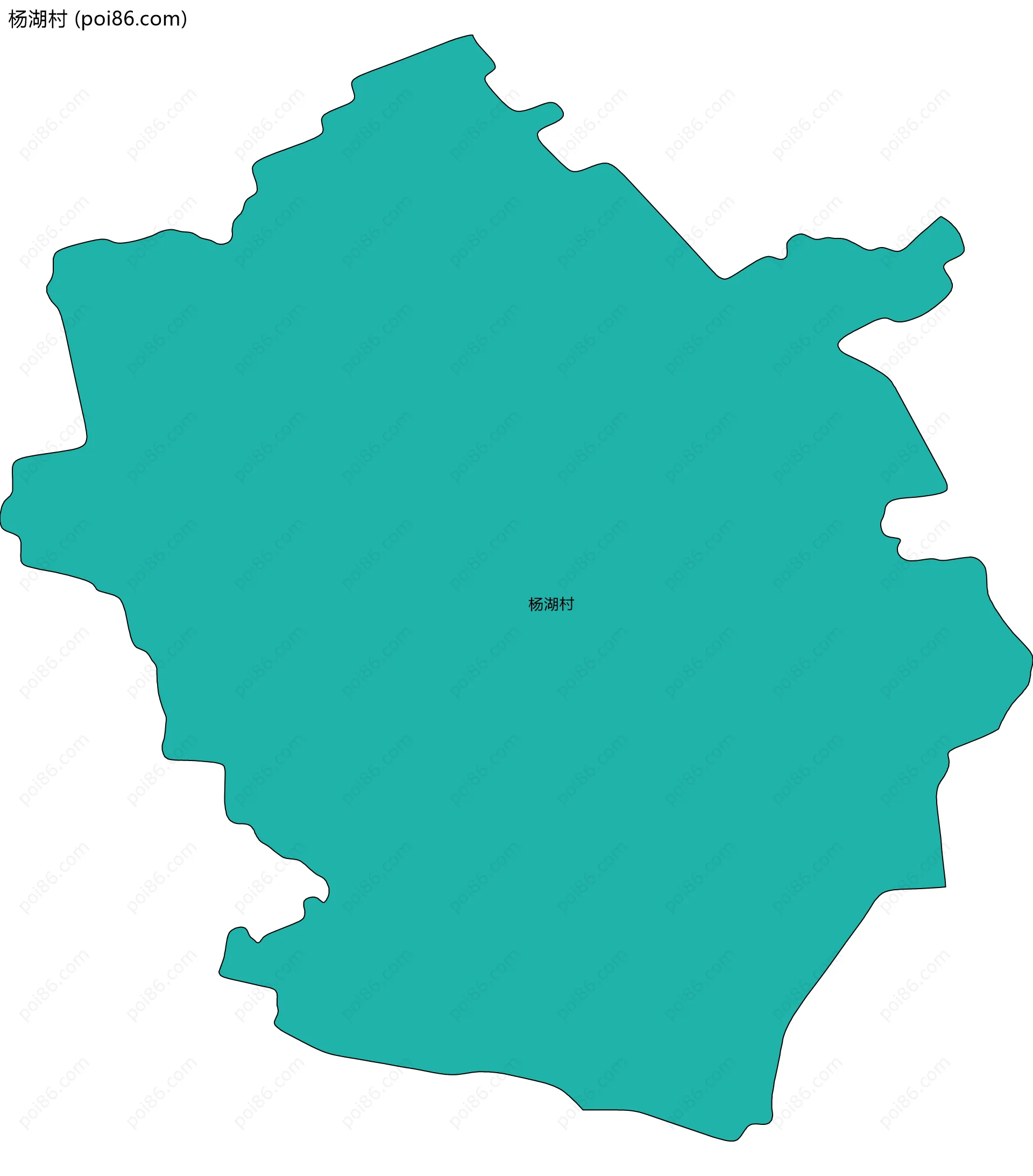 杨湖村边界地图