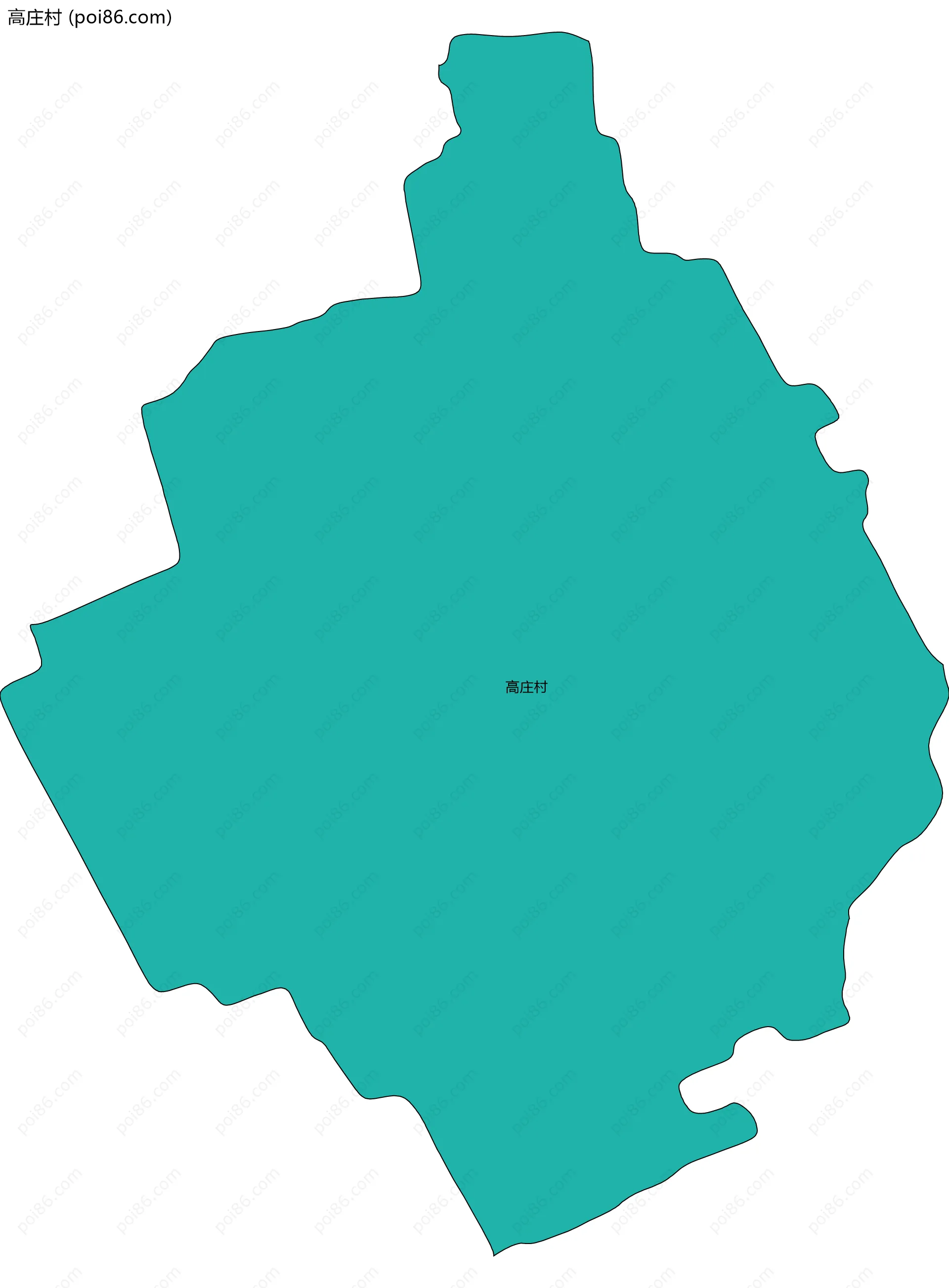 高庄村边界地图