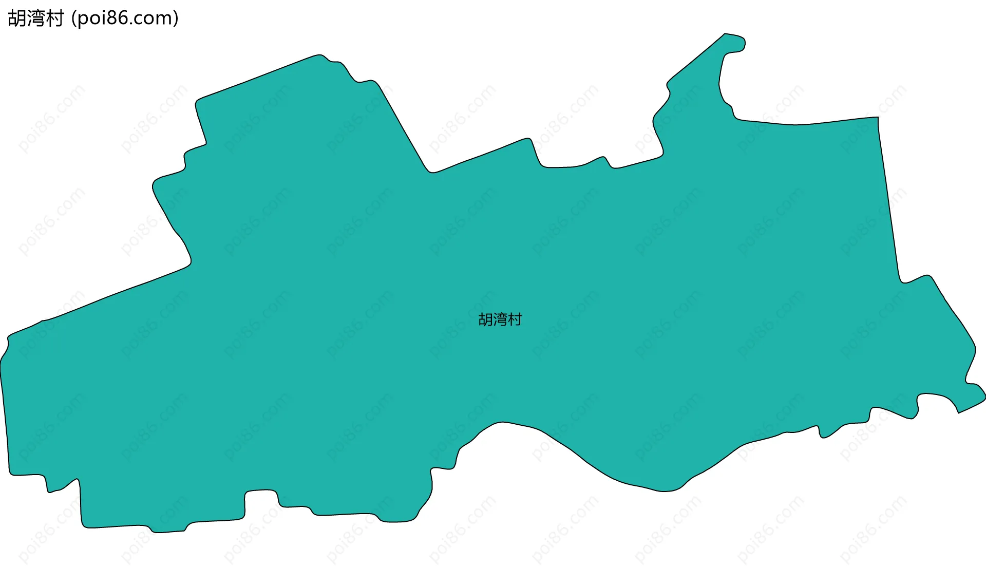 胡湾村边界地图