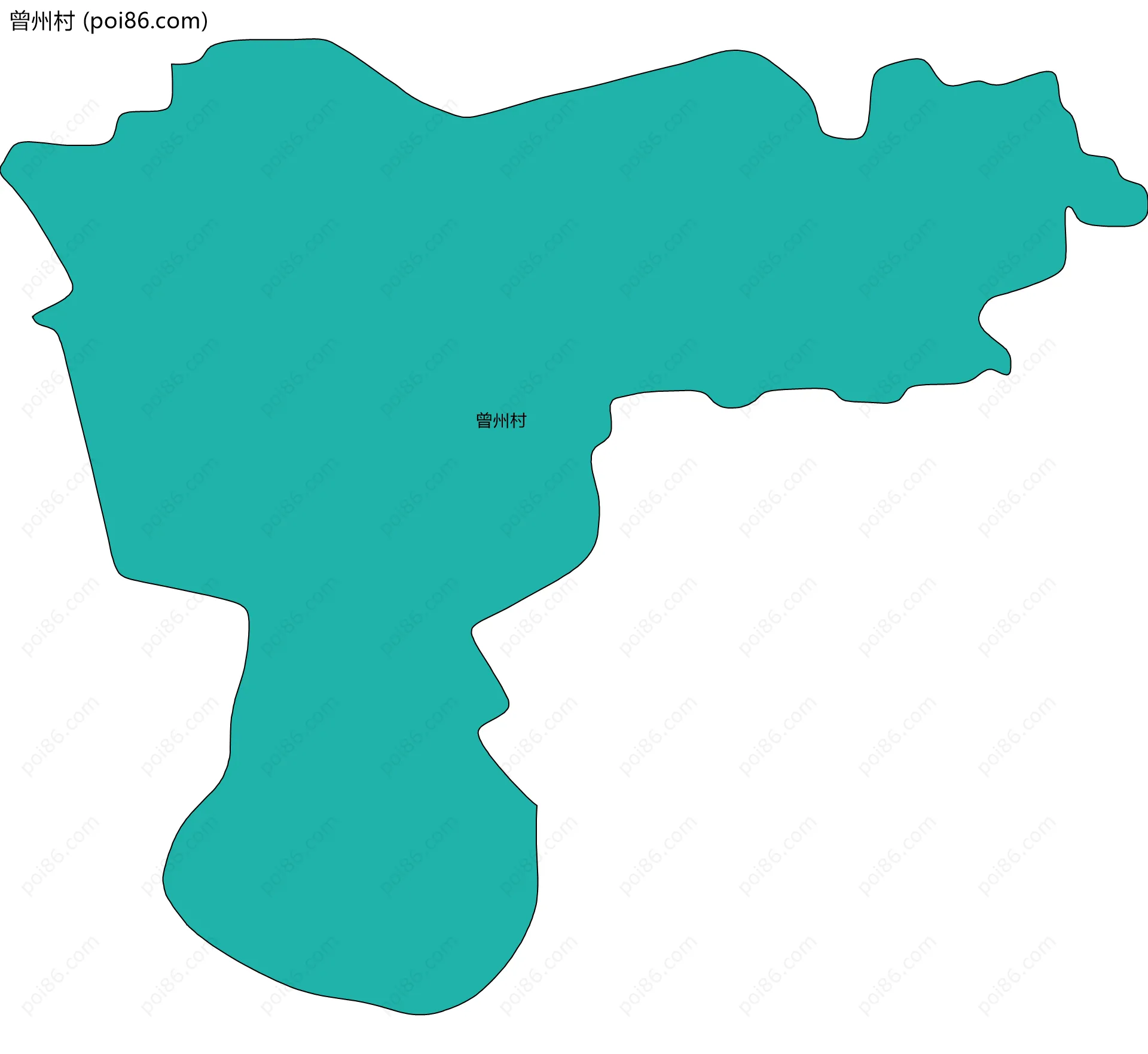 曾州村边界地图