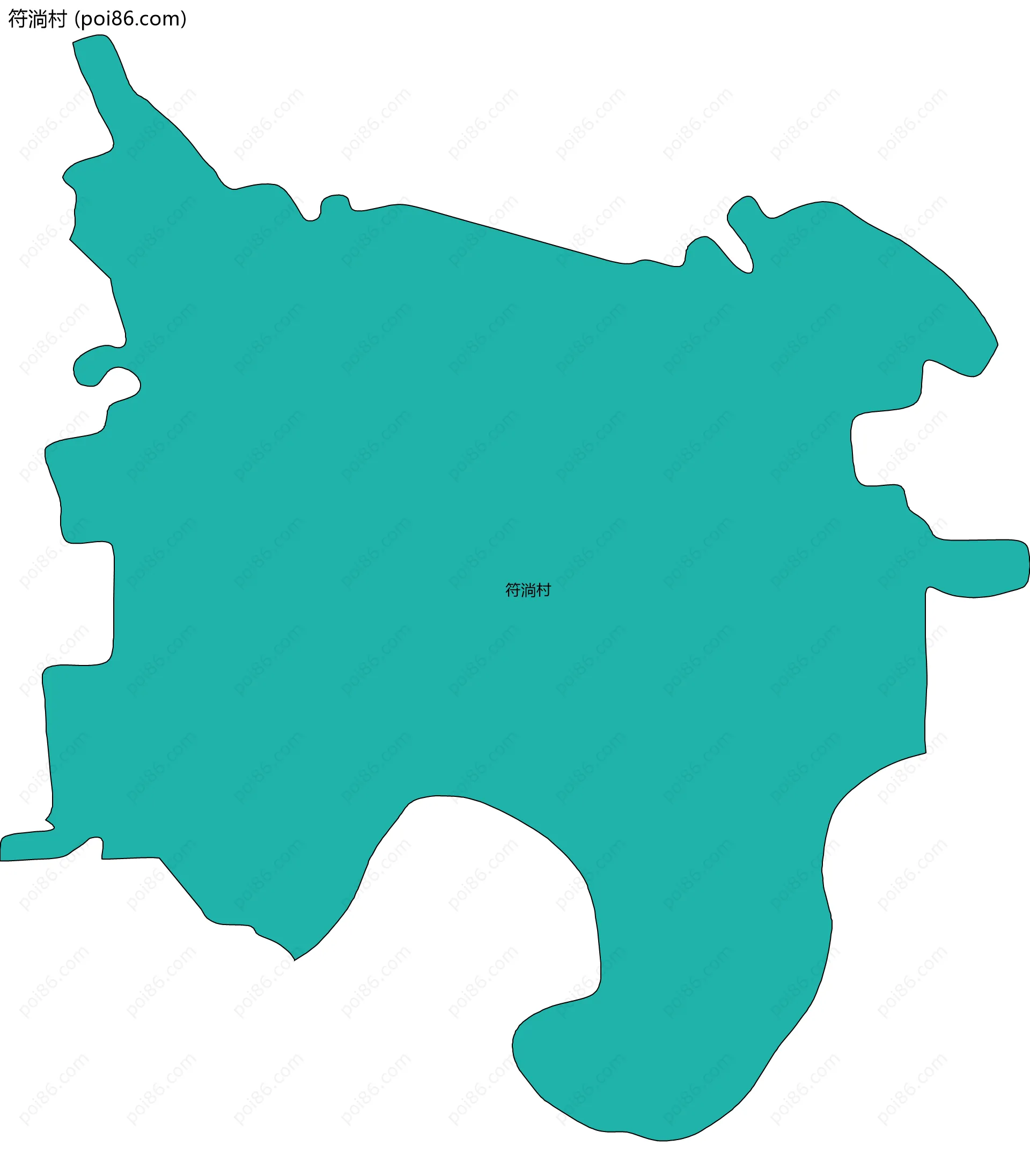 符淌村边界地图