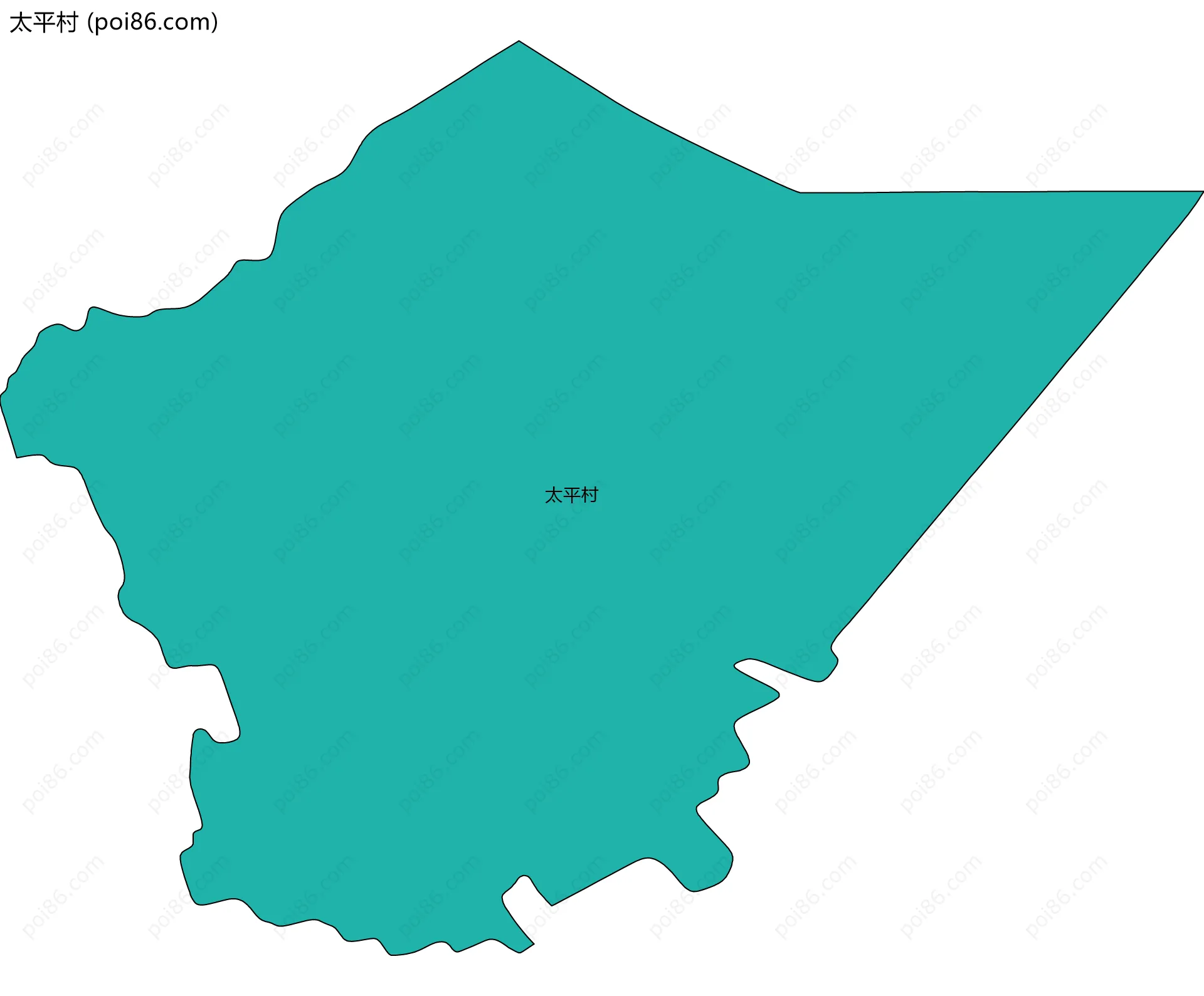 太平村边界地图
