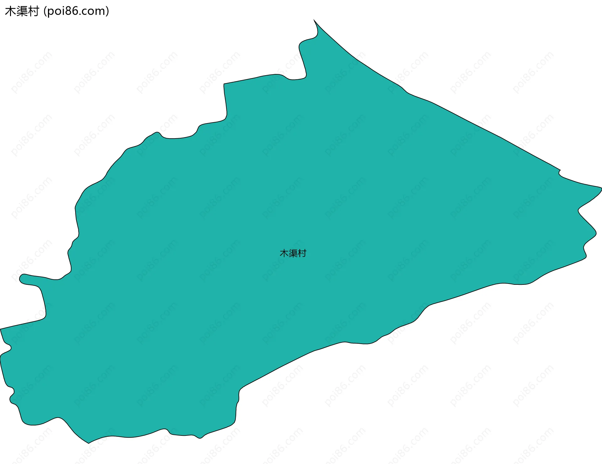 木渠村边界地图