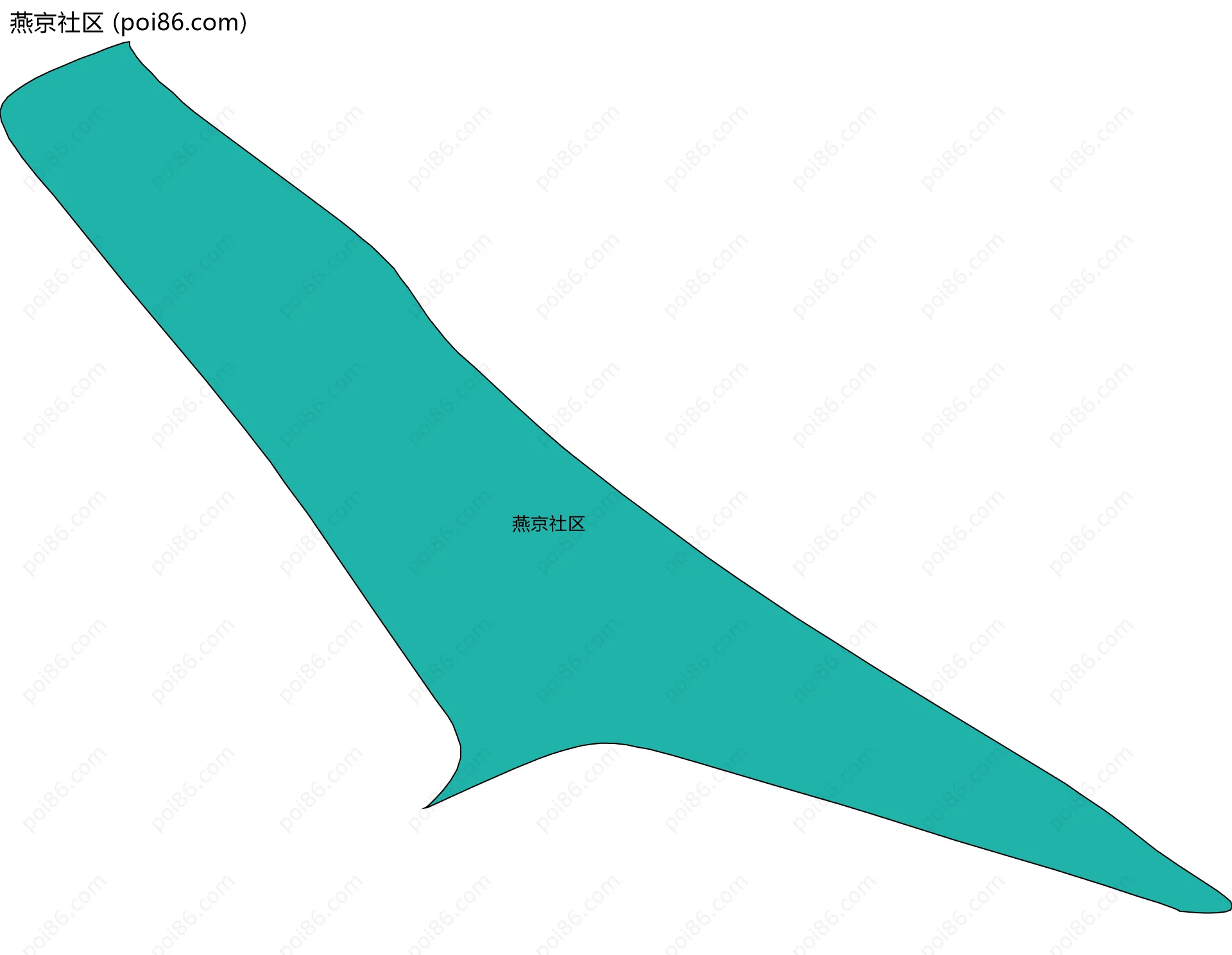 燕京社区边界地图