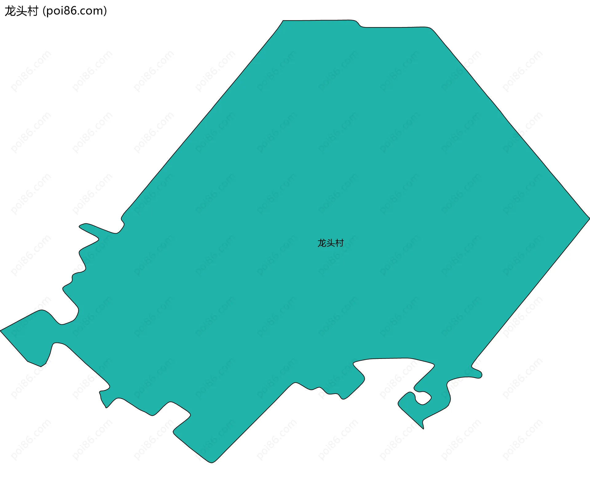 龙头村边界地图