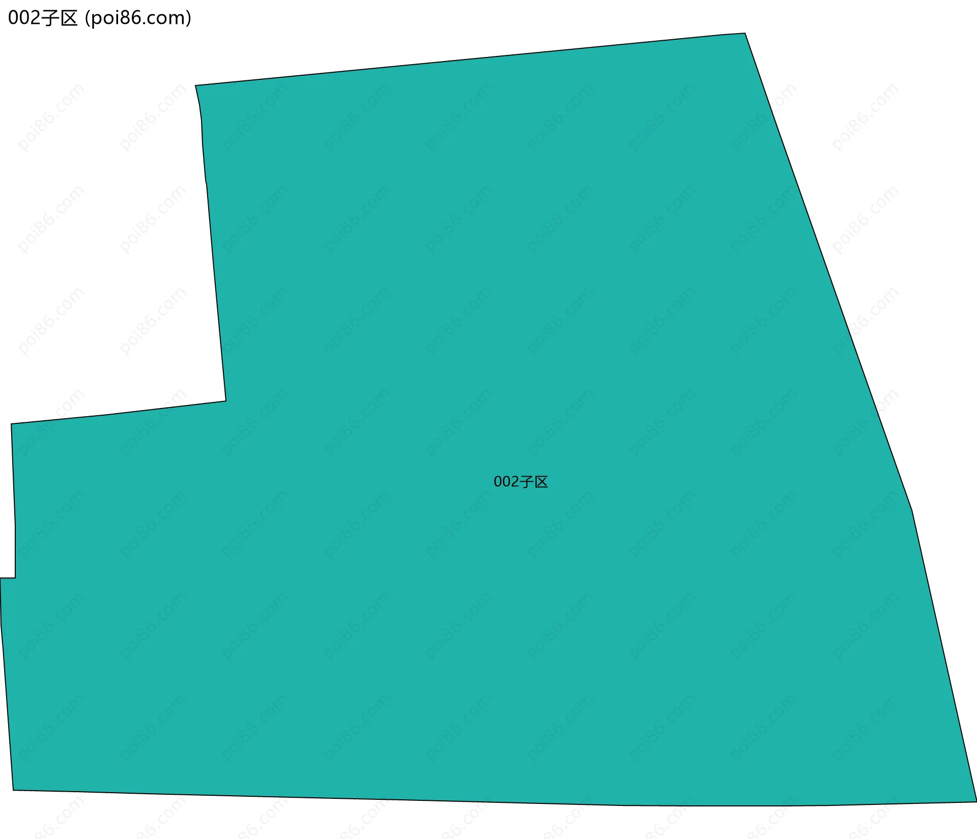 002子区边界地图