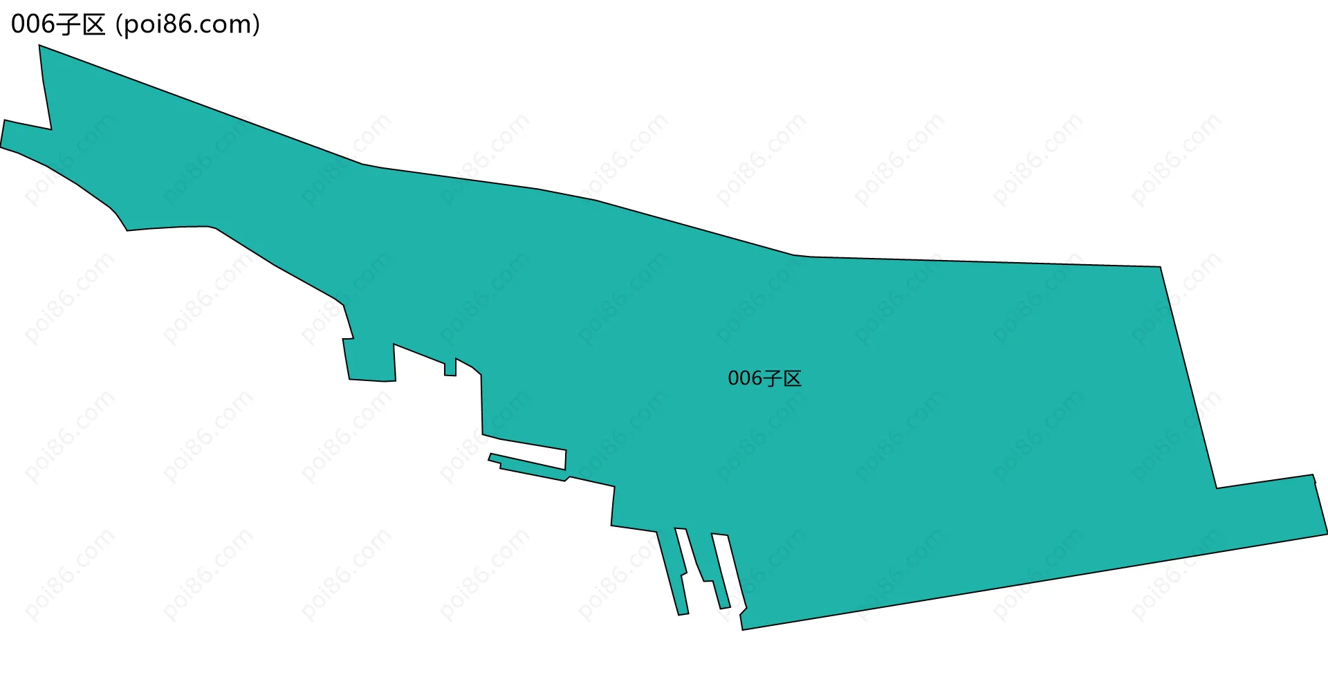006子区边界地图
