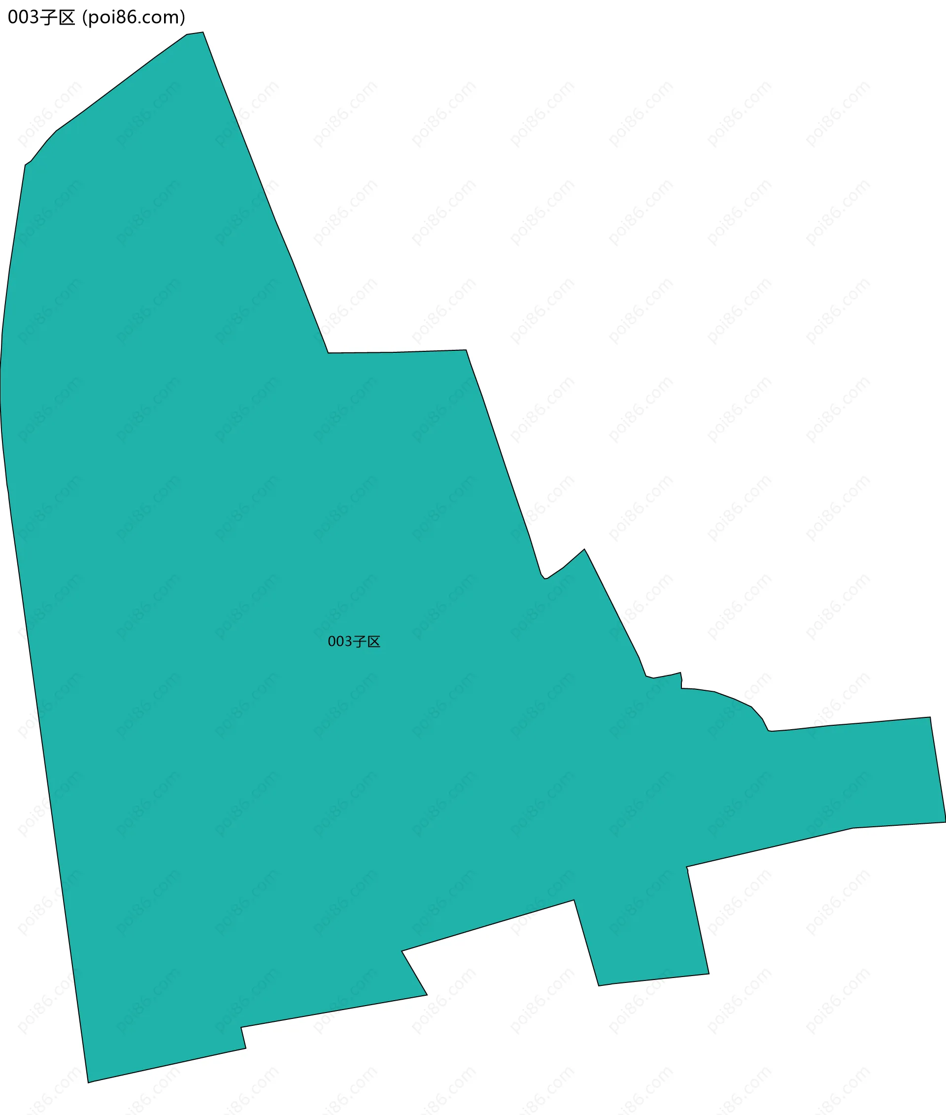 003子区边界地图