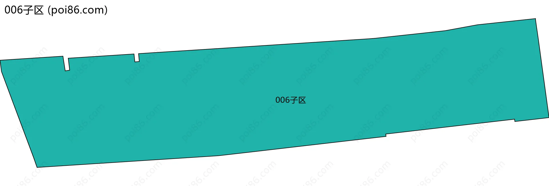 006子区边界地图