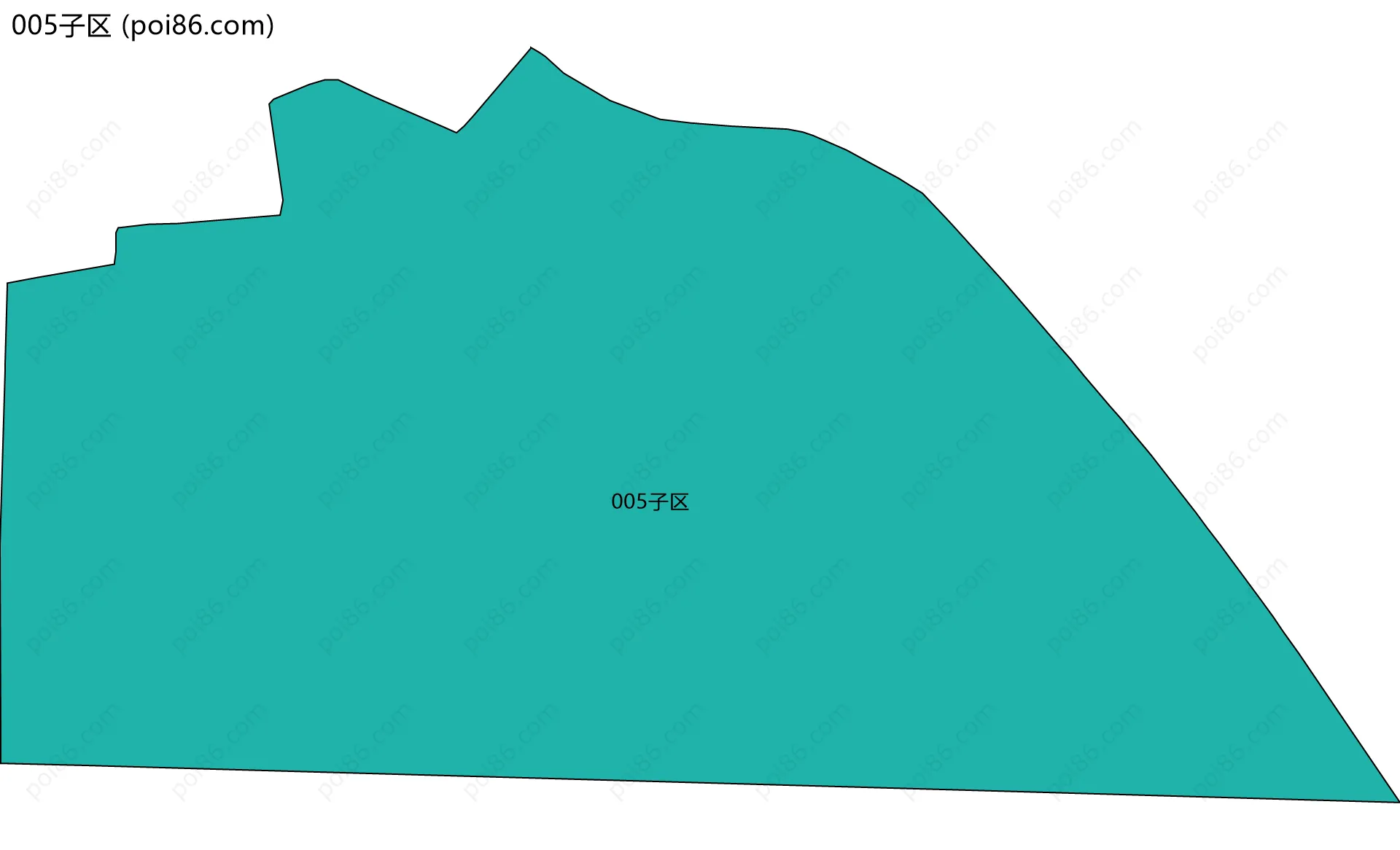 005子区边界地图