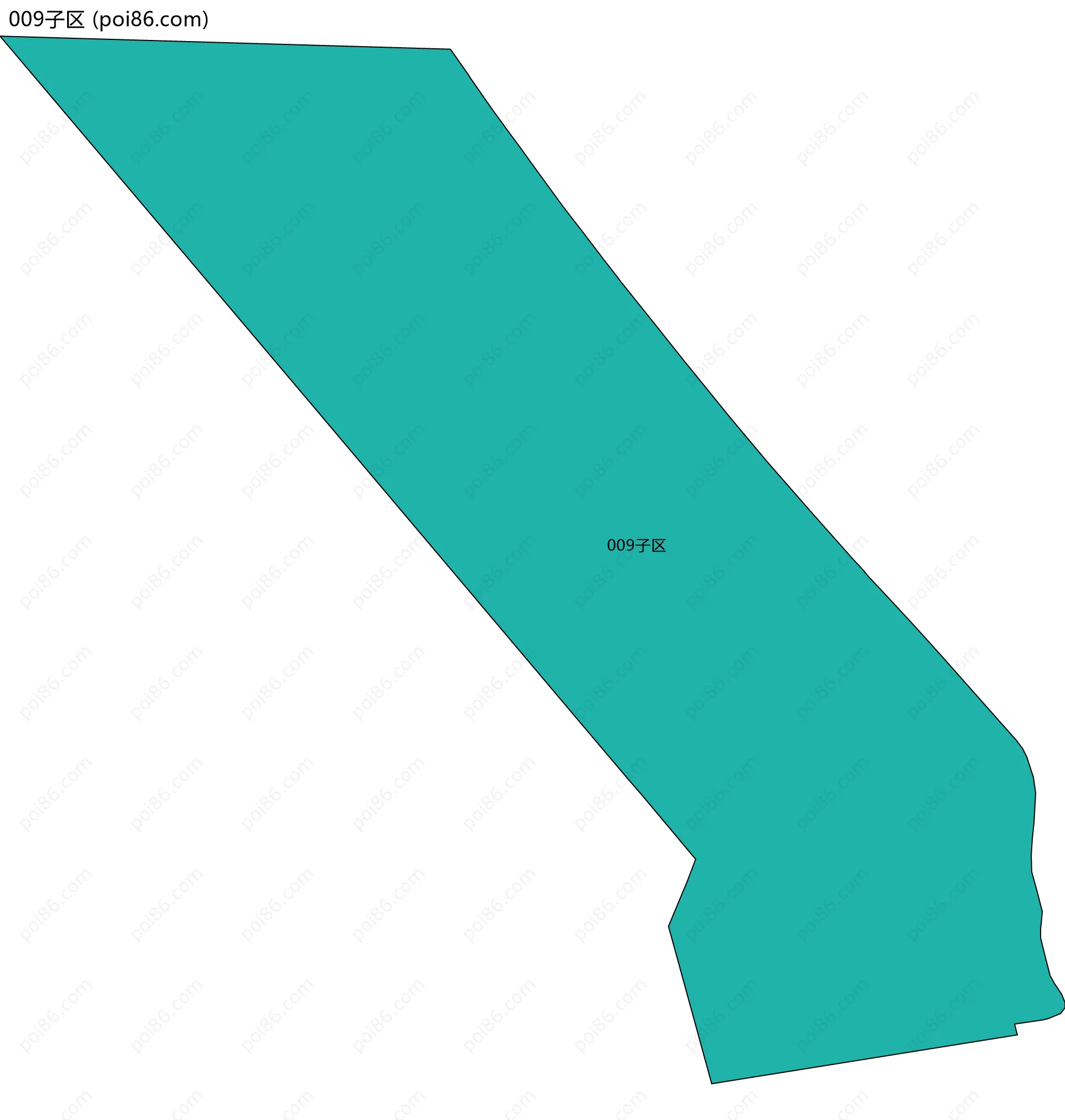009子区边界地图