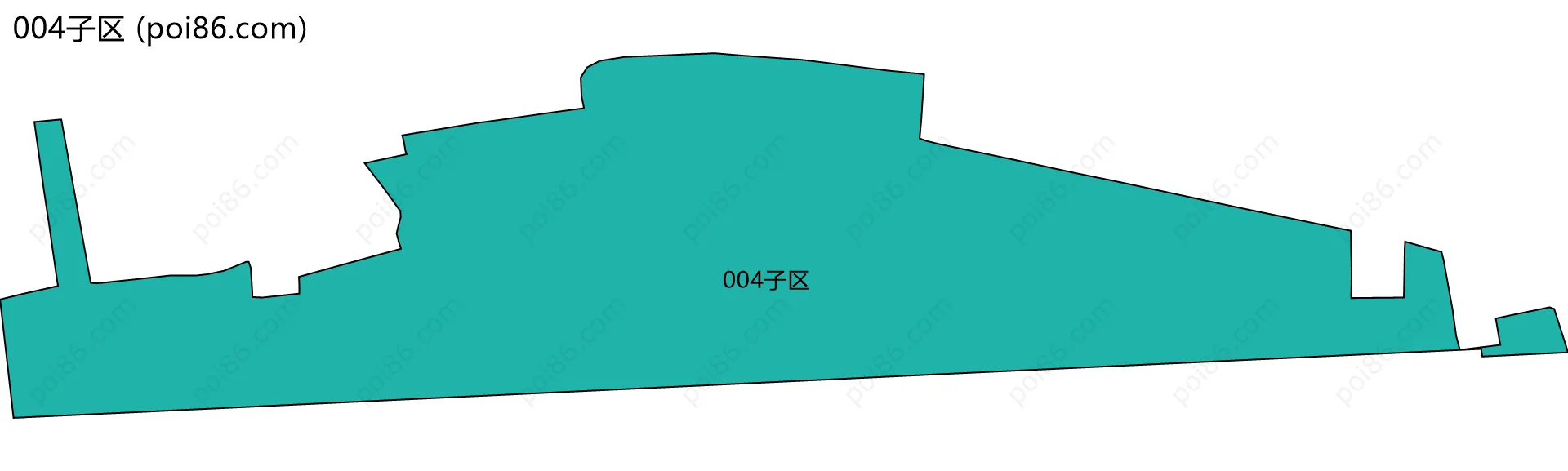 004子区边界地图