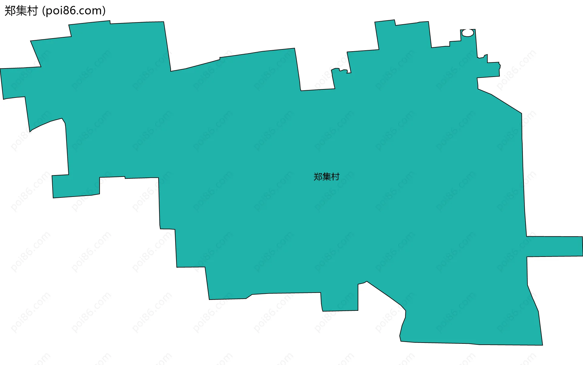郑集村边界地图