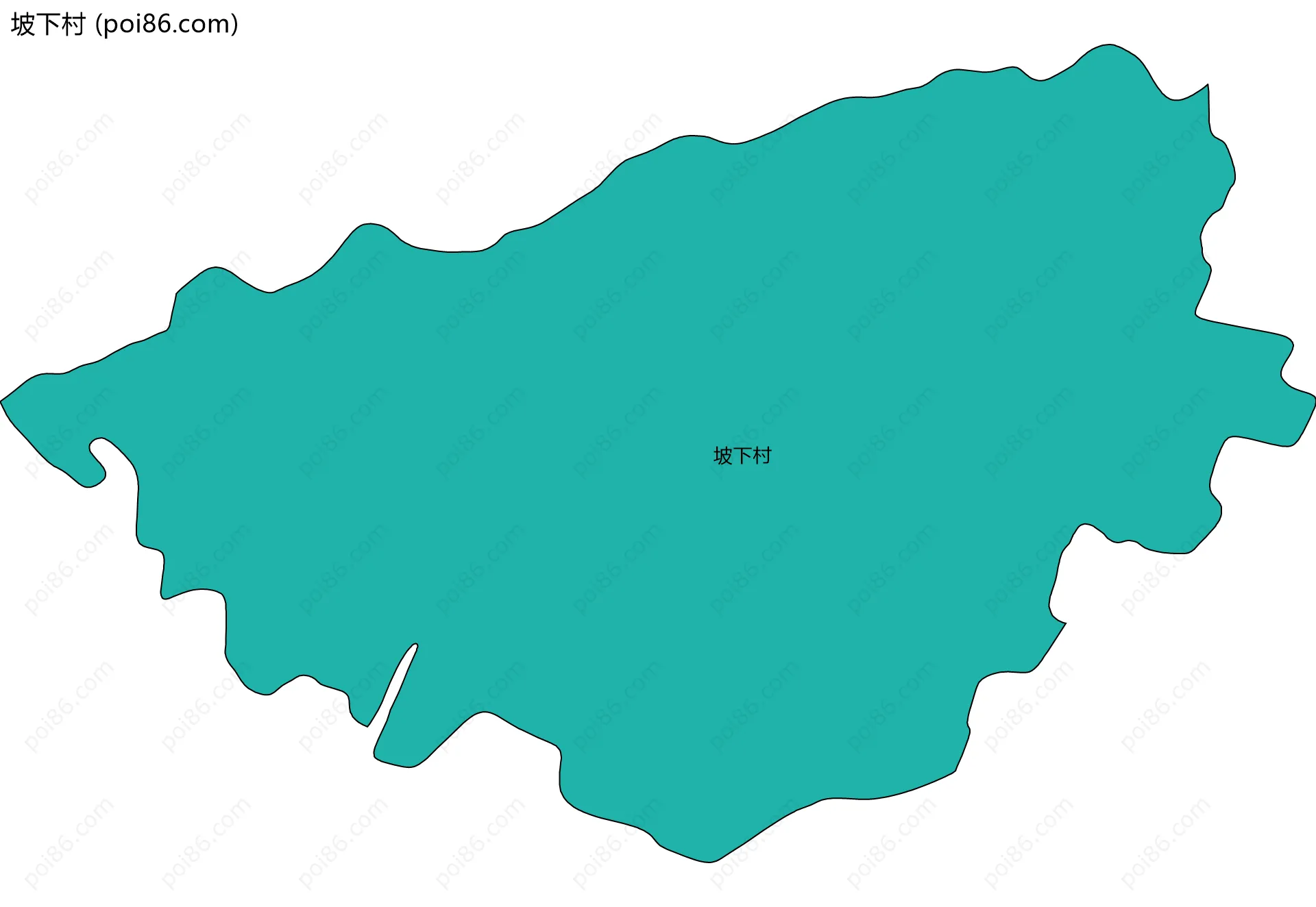 坡下村边界地图