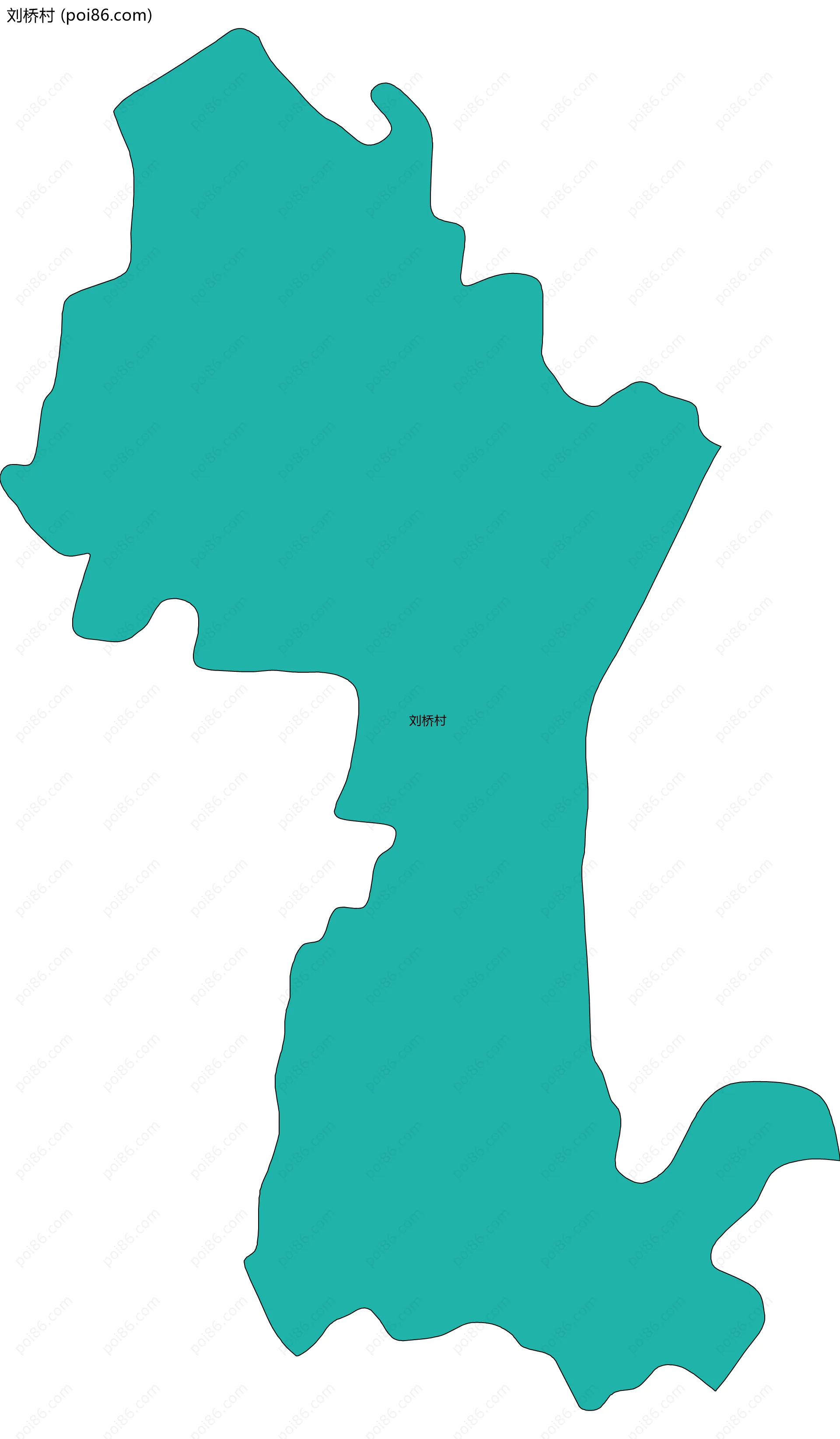 刘桥村边界地图