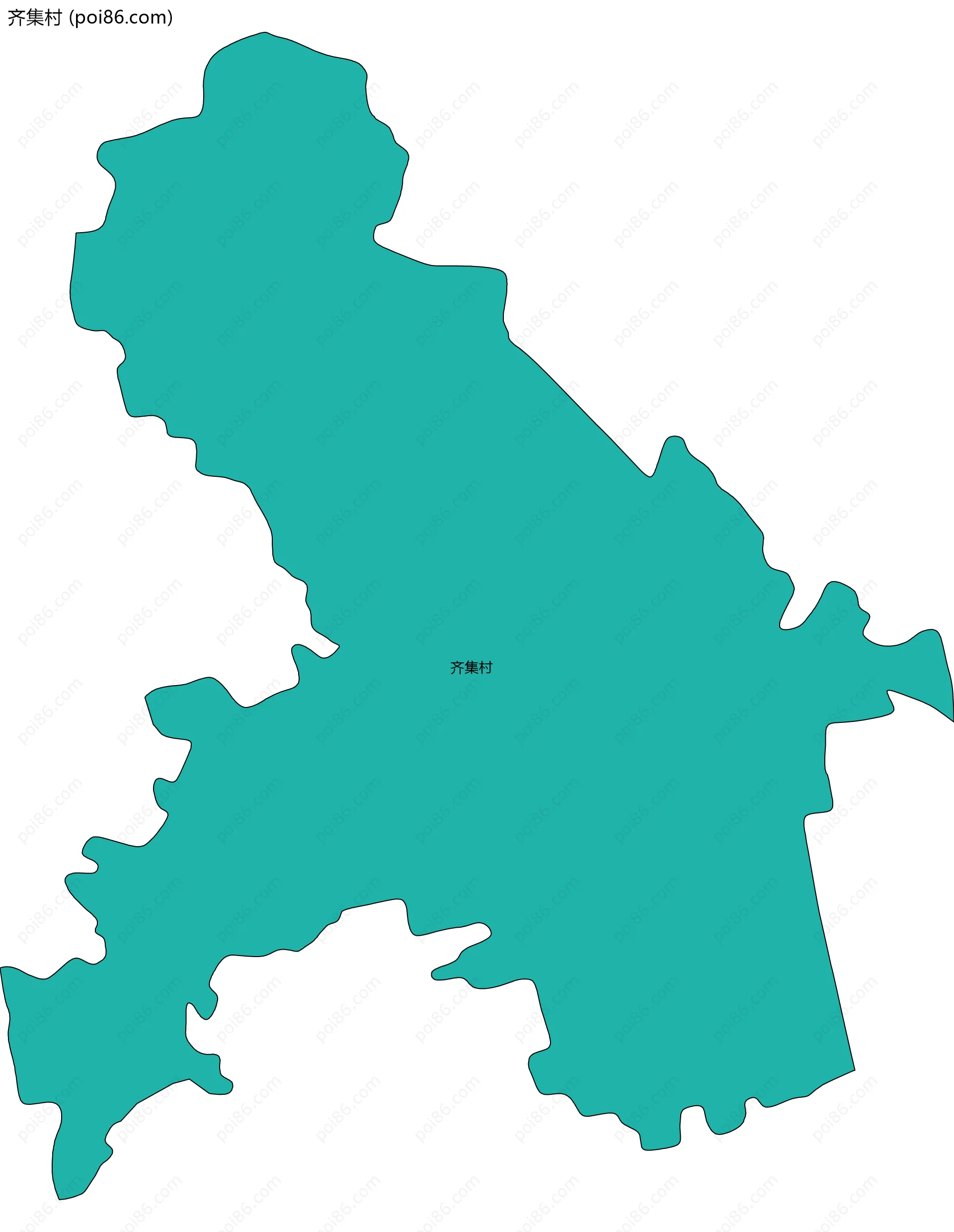 齐集村边界地图