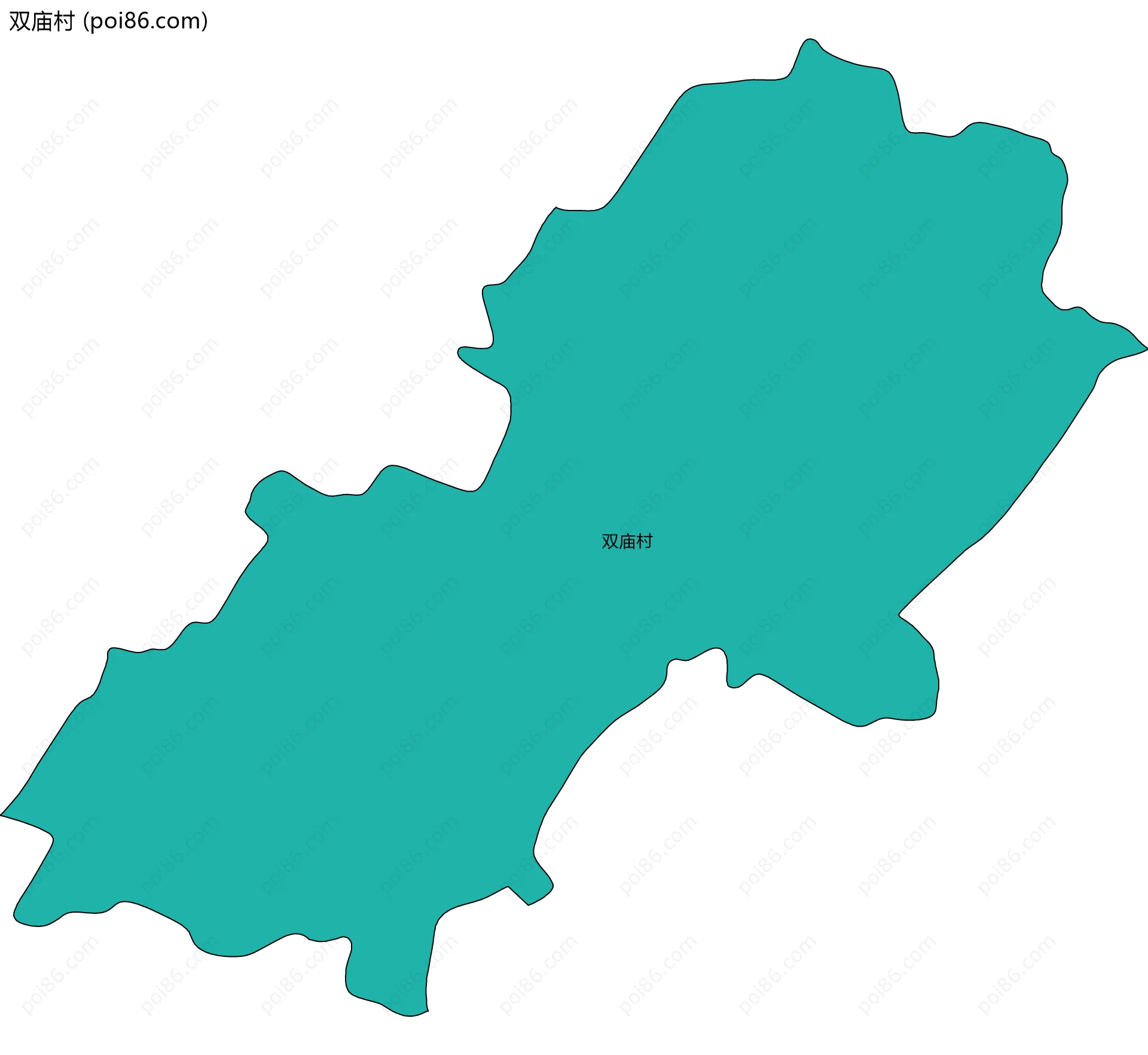 双庙村边界地图