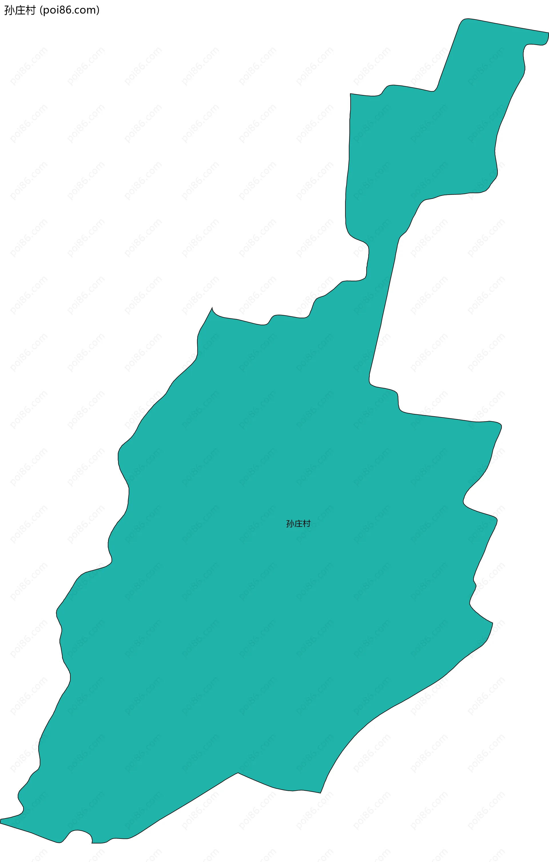 孙庄村边界地图