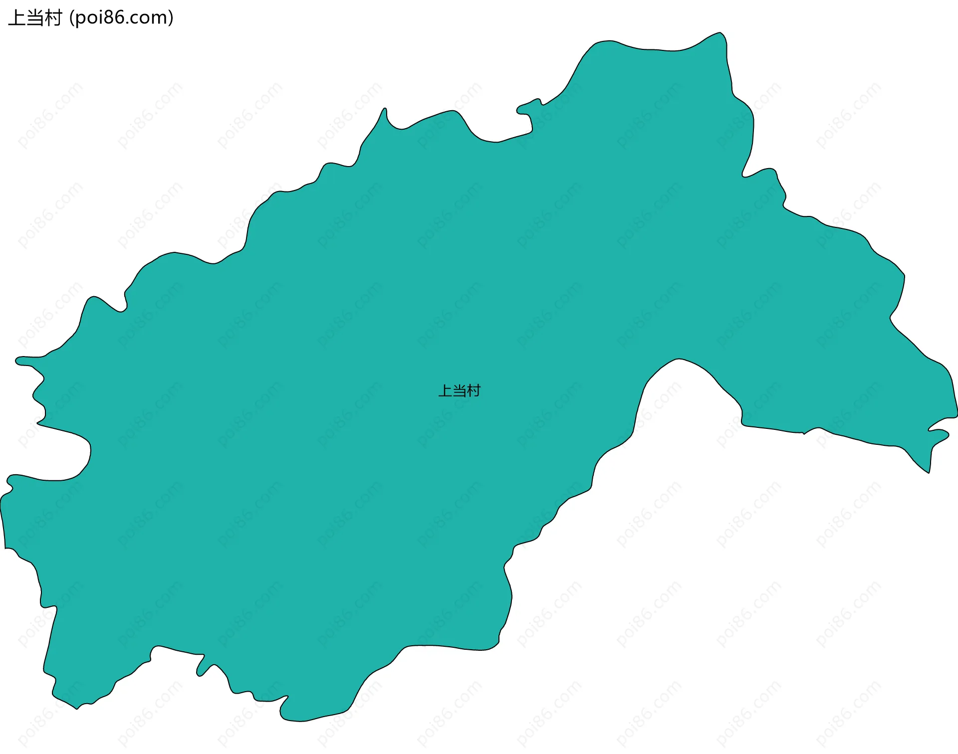 上当村边界地图