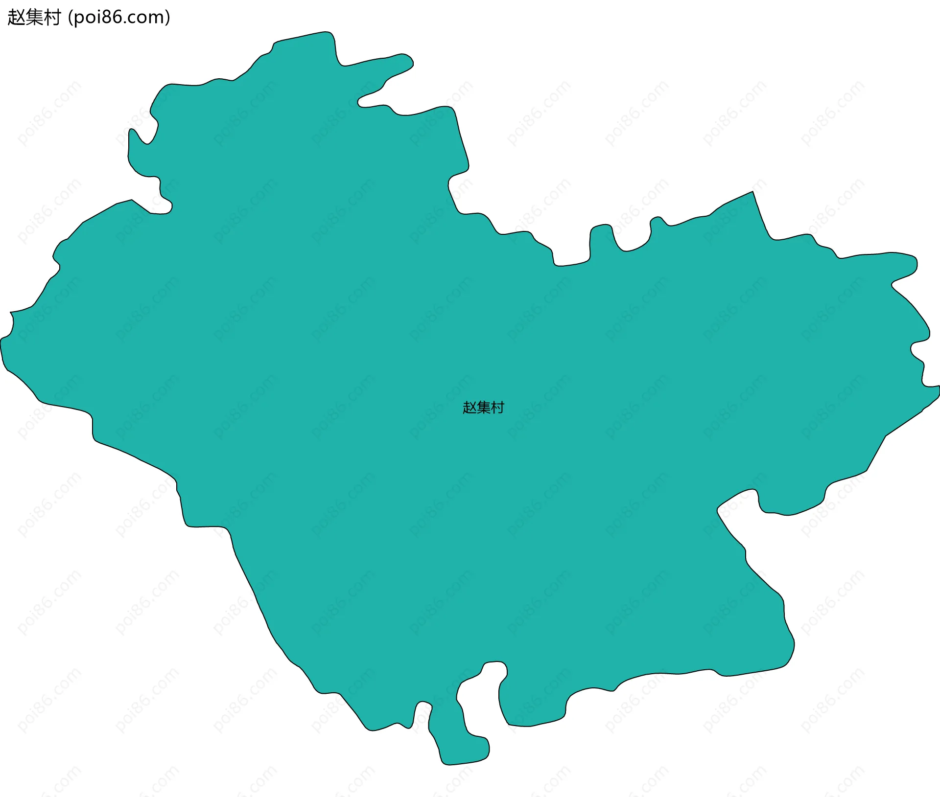 赵集村边界地图