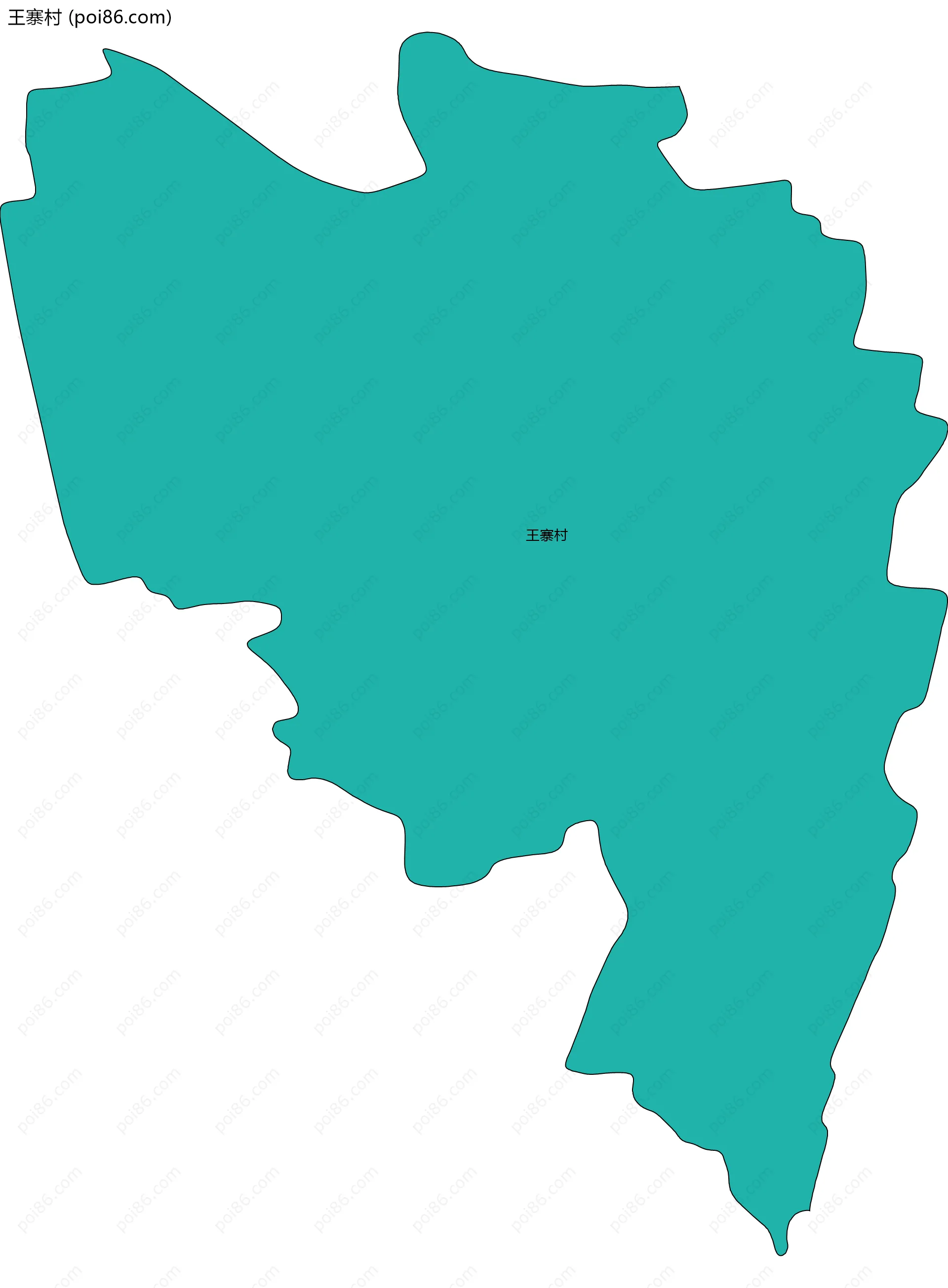 王寨村边界地图