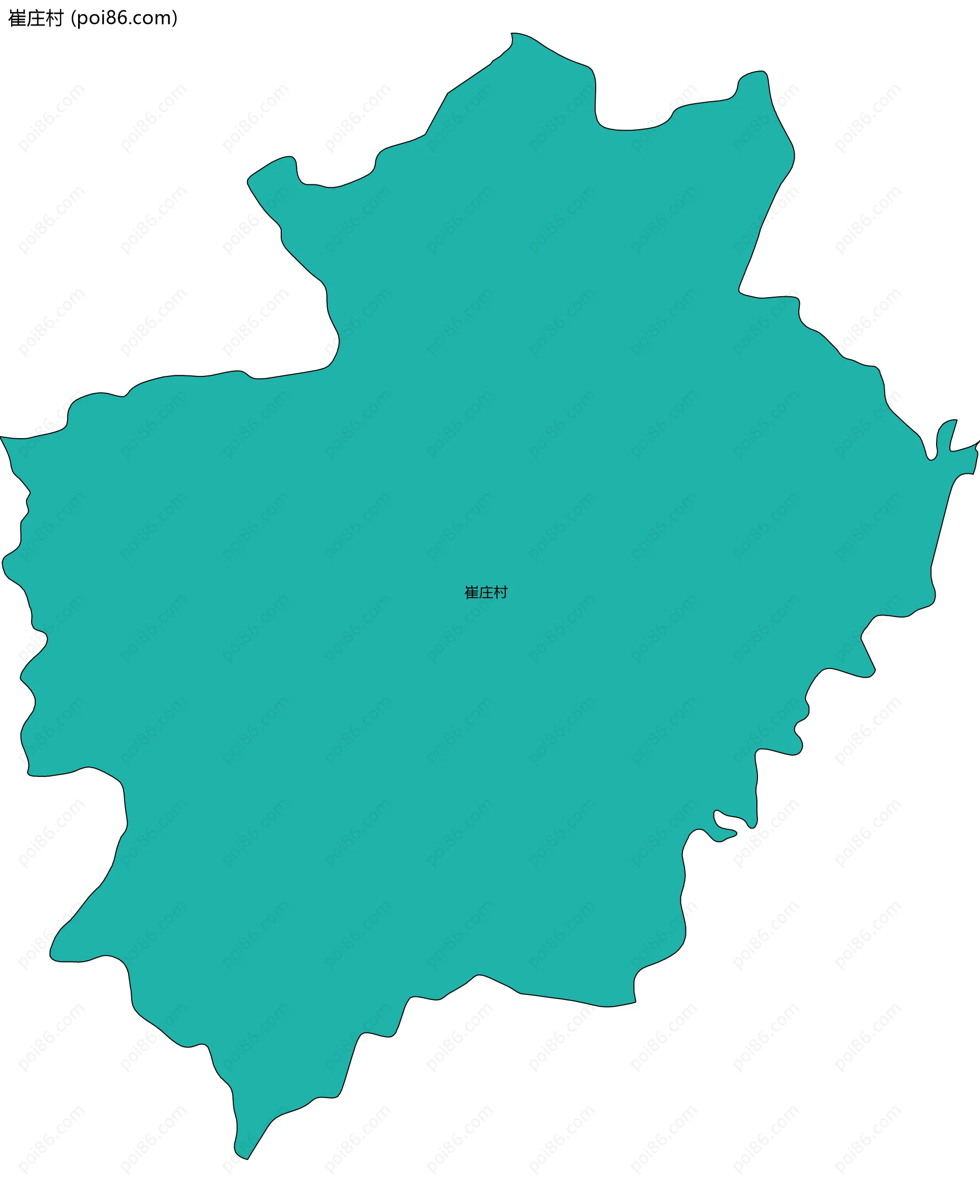 崔庄村边界地图