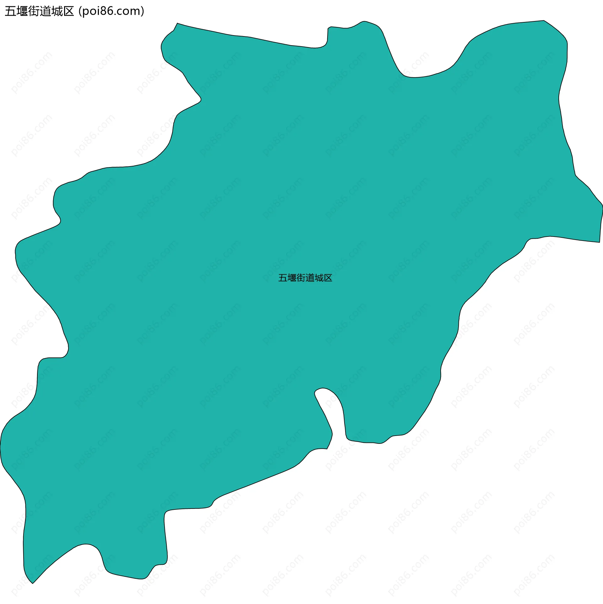 五堰街道城区边界地图