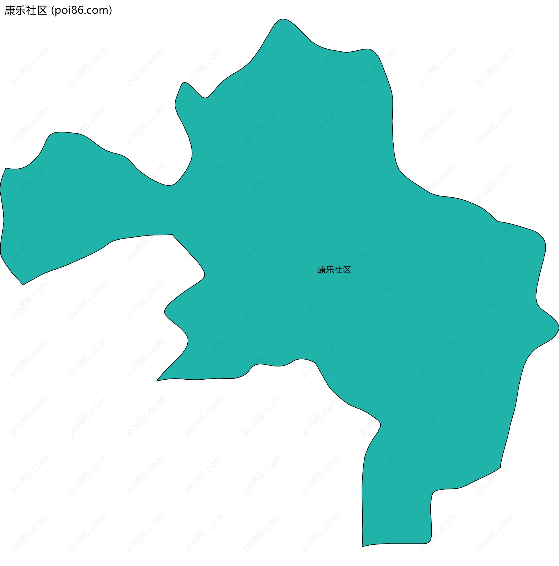 康乐社区边界地图