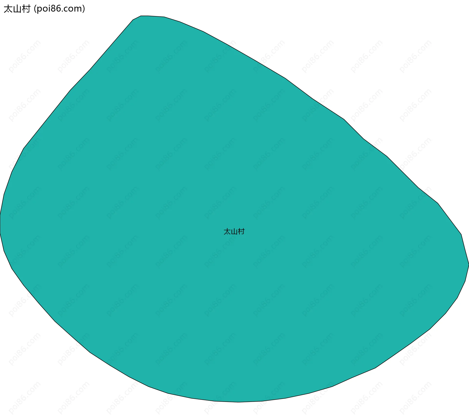 太山村边界地图