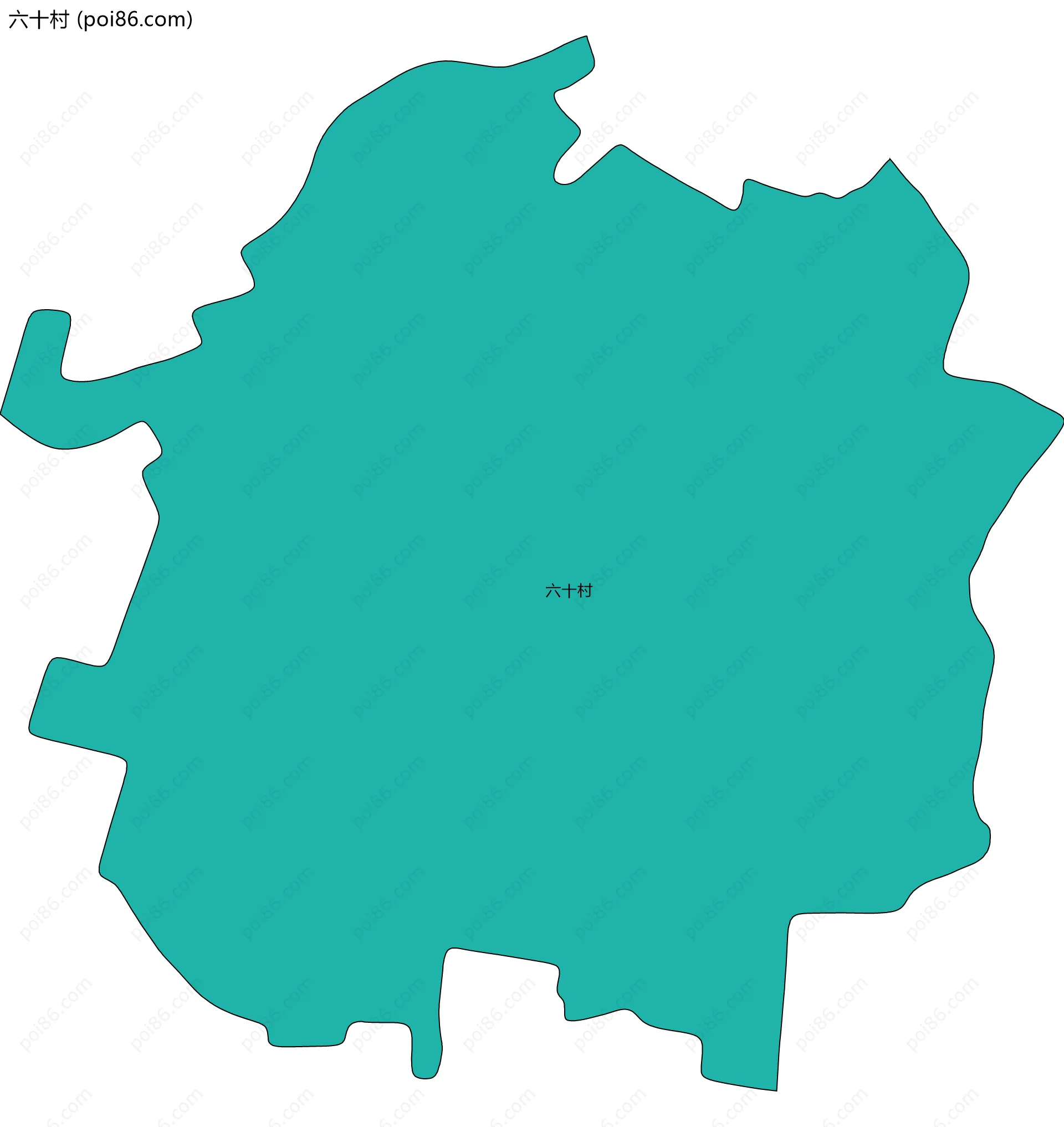 六十村边界地图