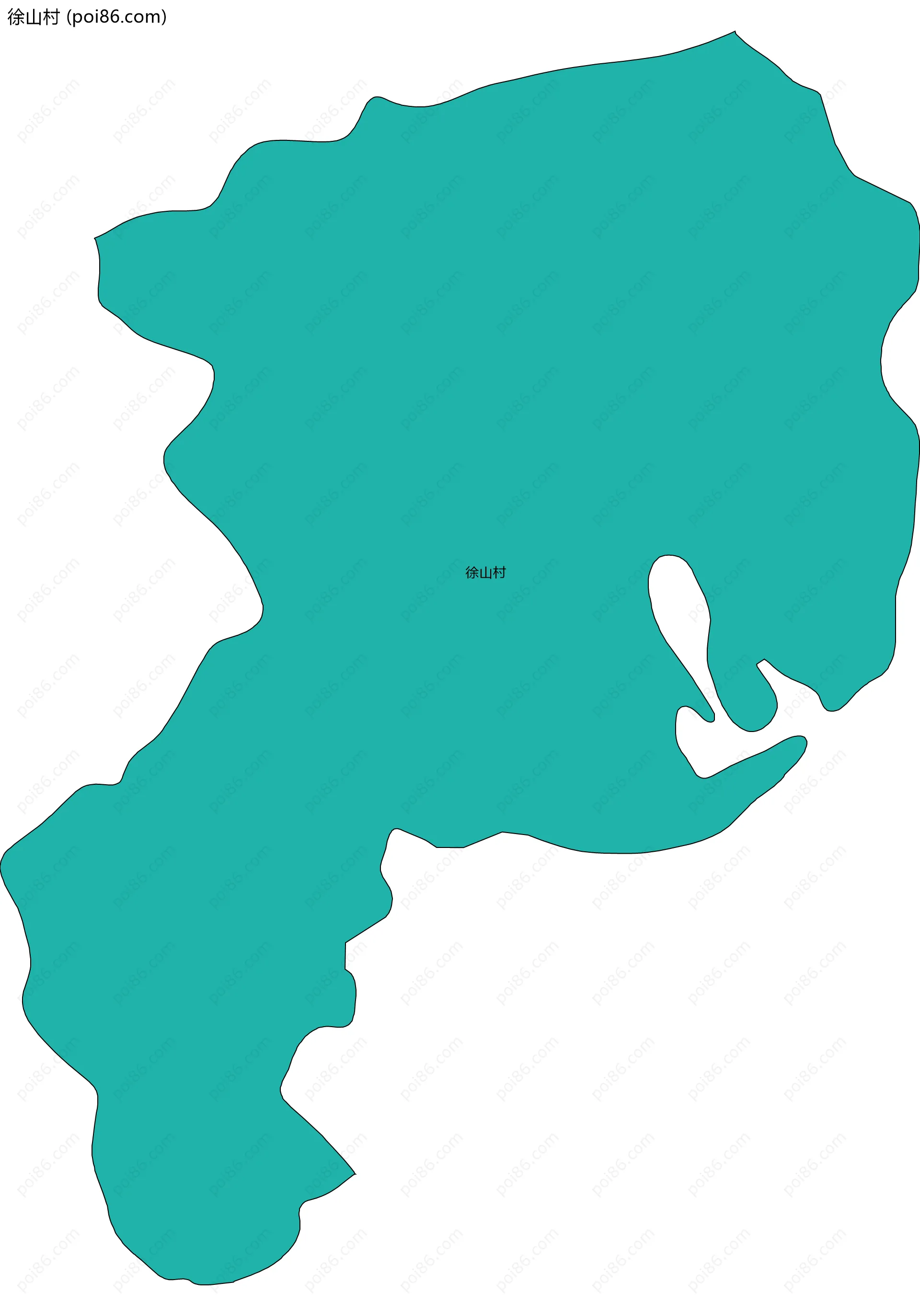 徐山村边界地图