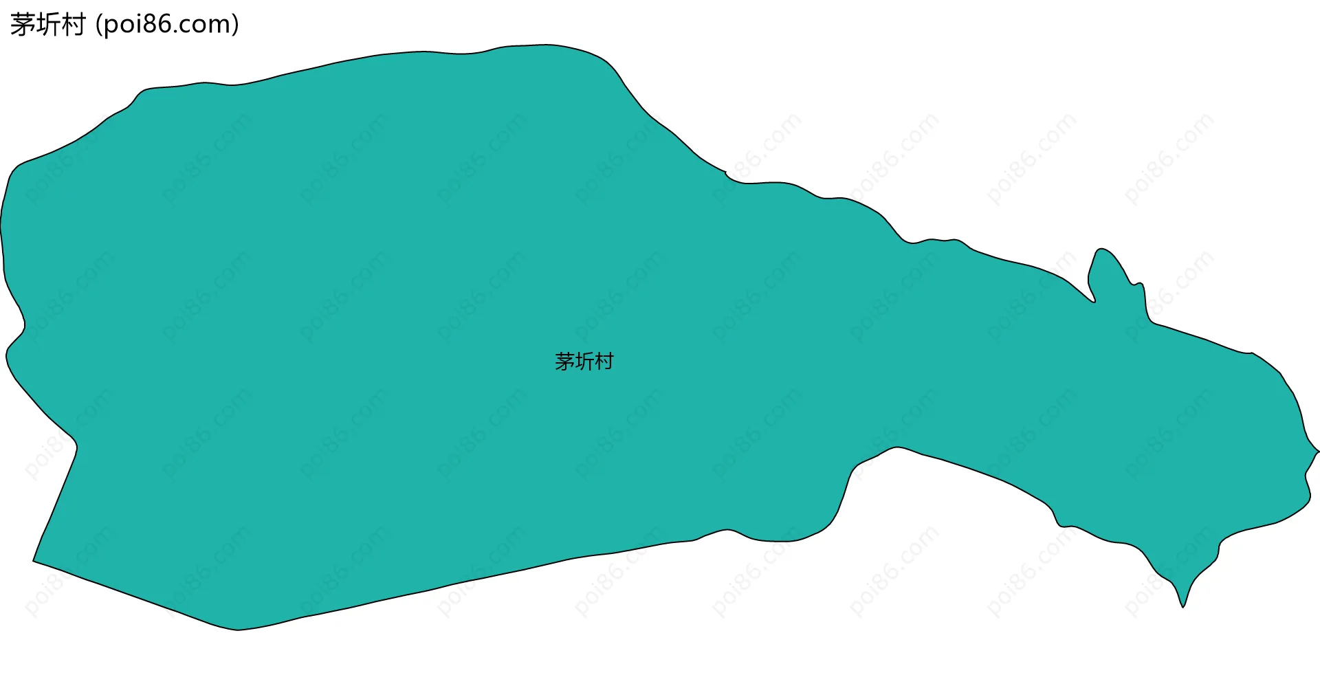 茅圻村边界地图