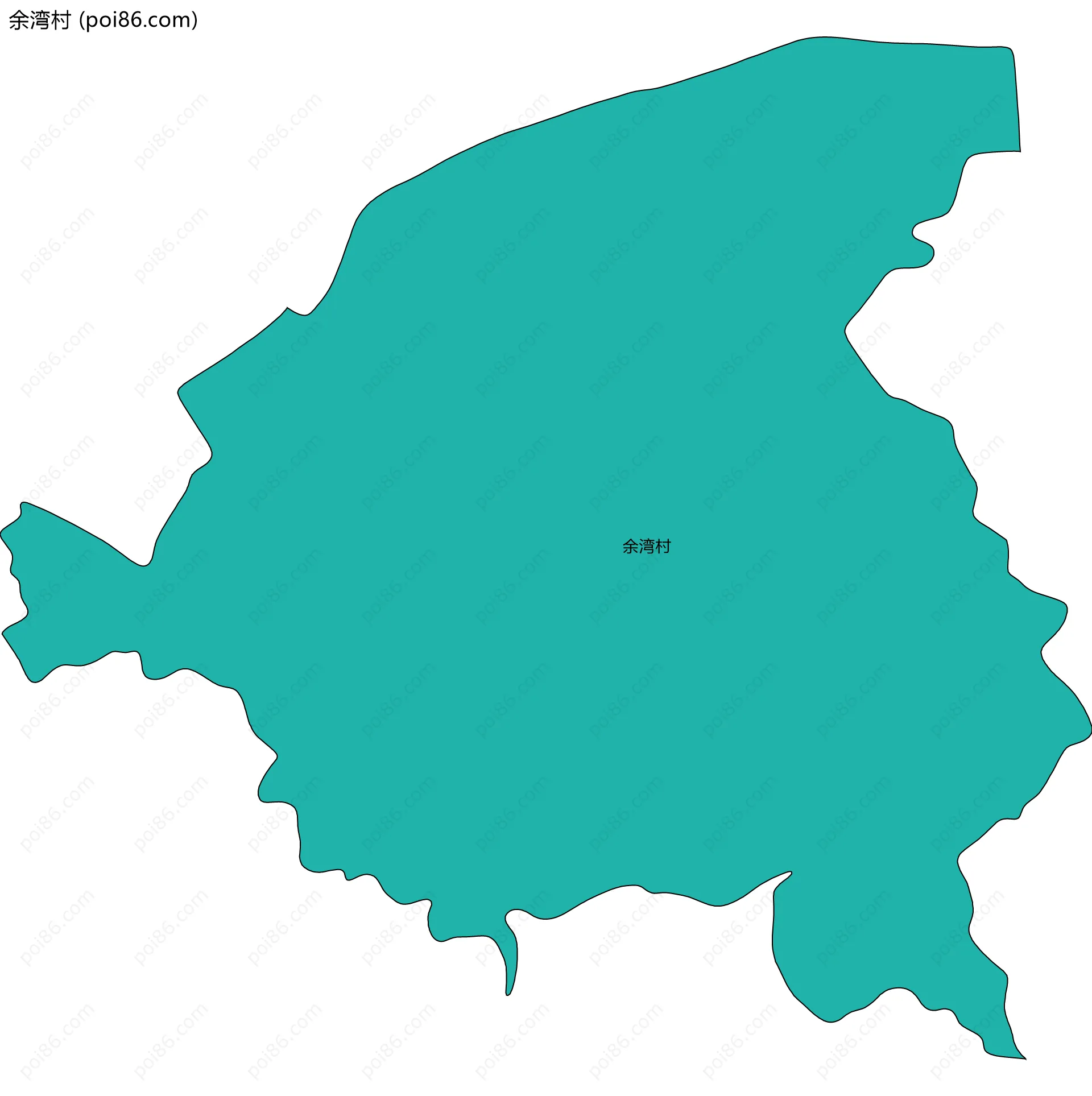 余湾村边界地图