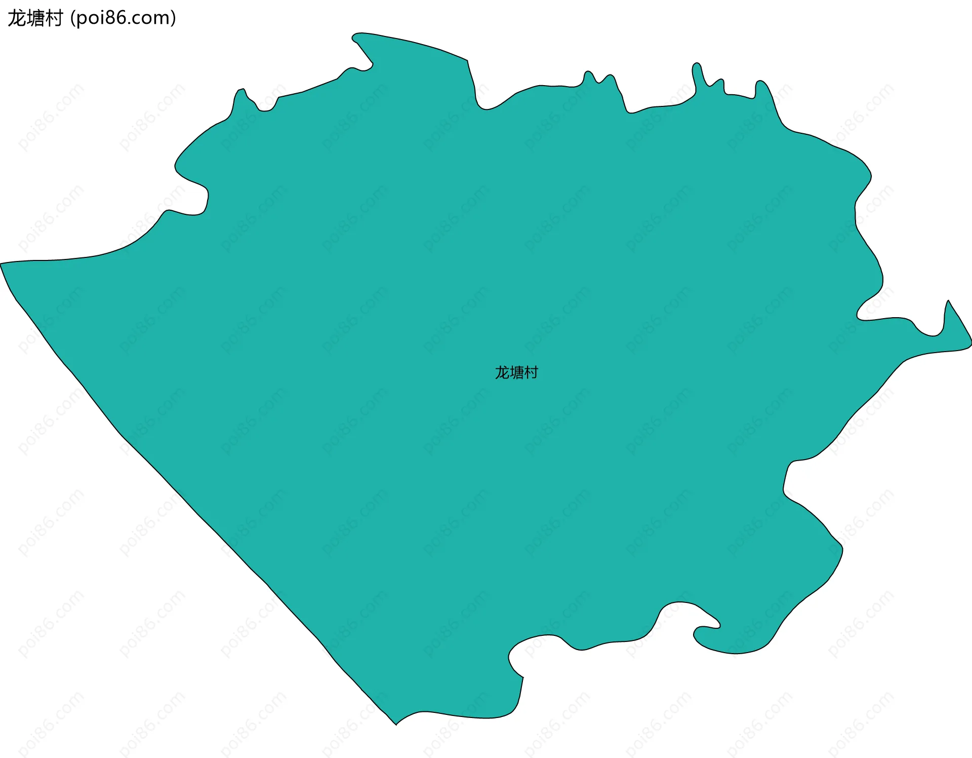 龙塘村边界地图