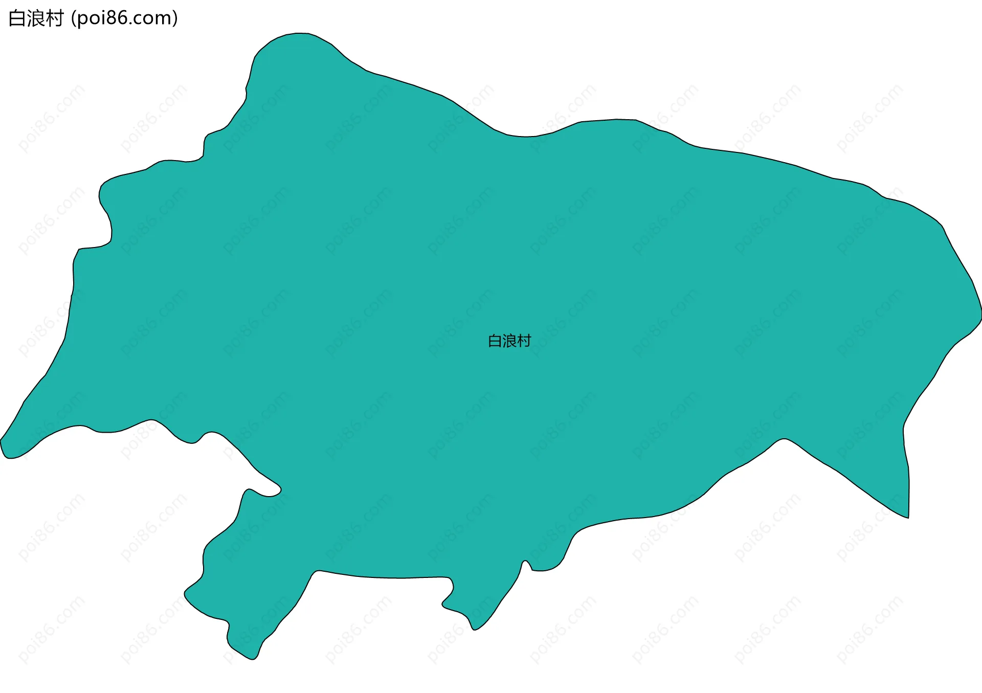 白浪村边界地图