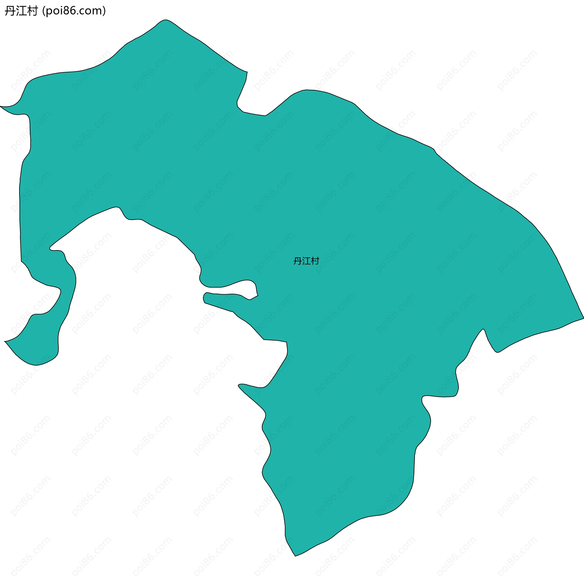 丹江村边界地图