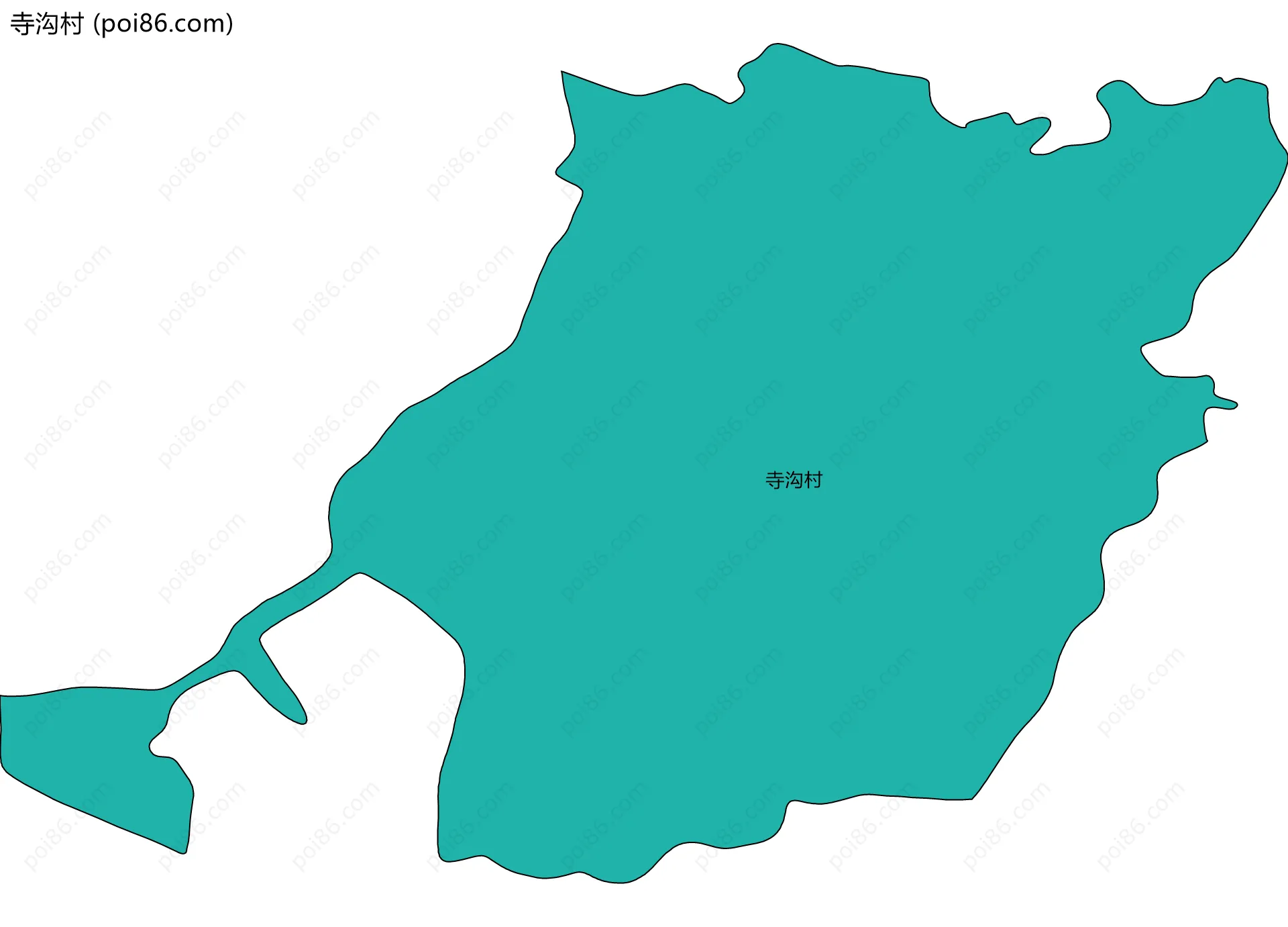 寺沟村边界地图