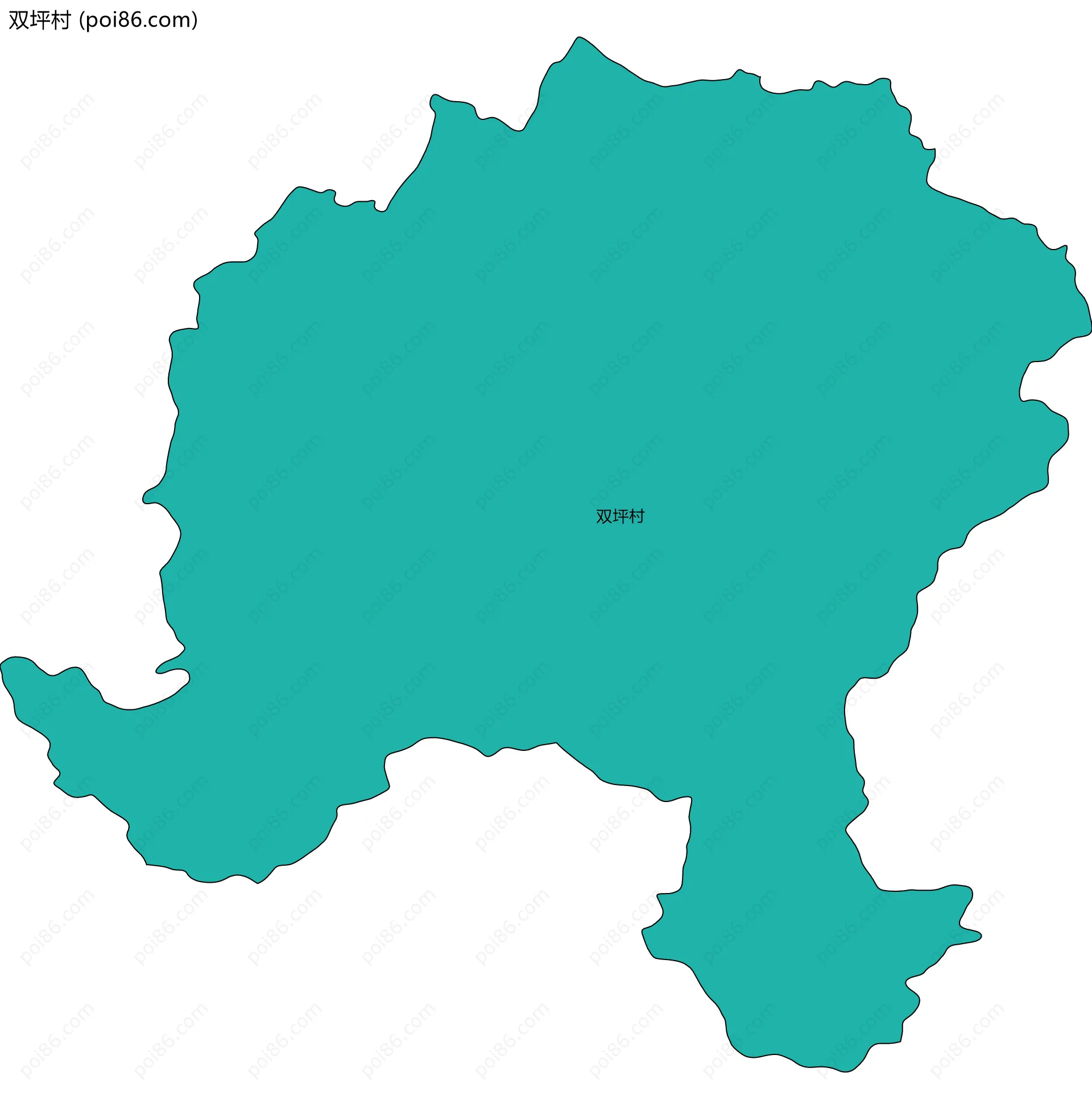 双坪村边界地图