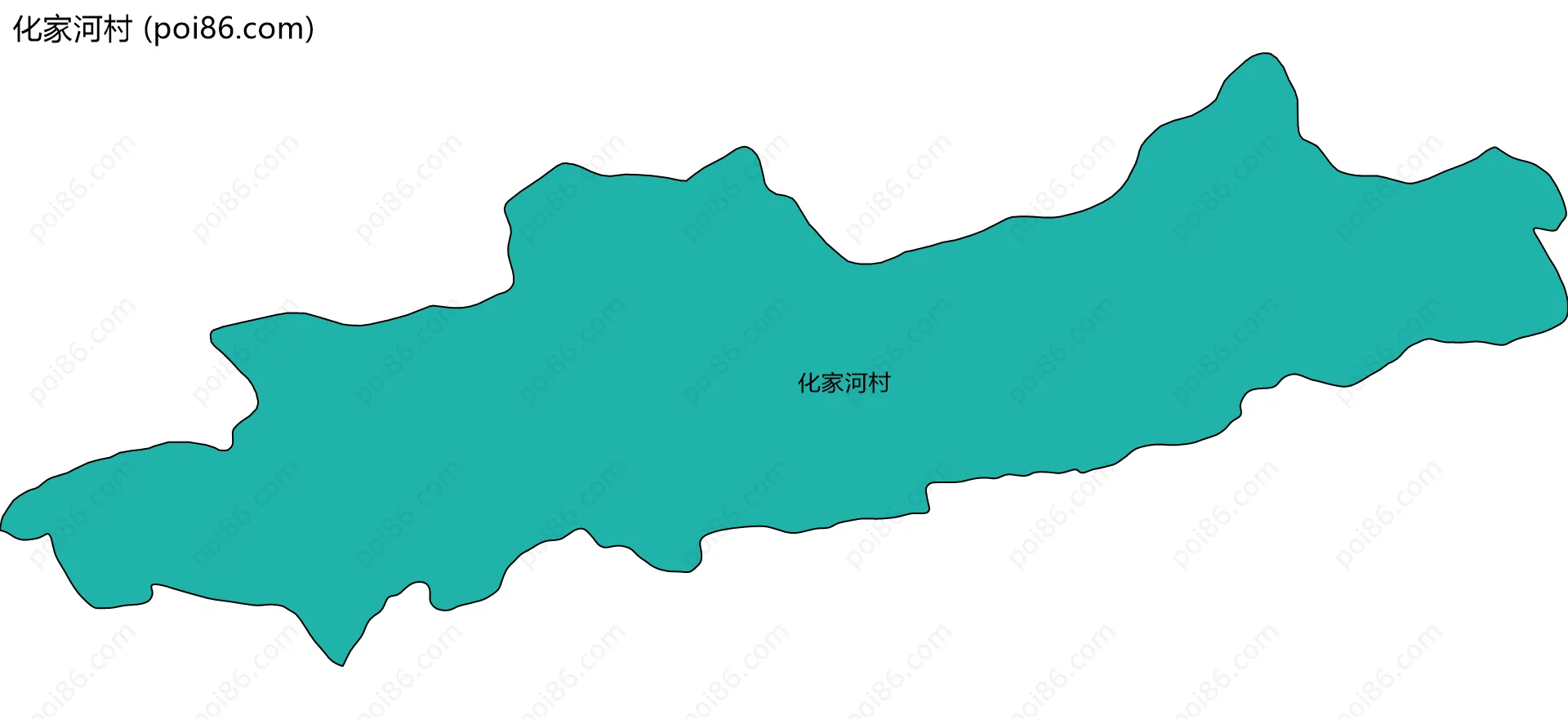 化家河村边界地图