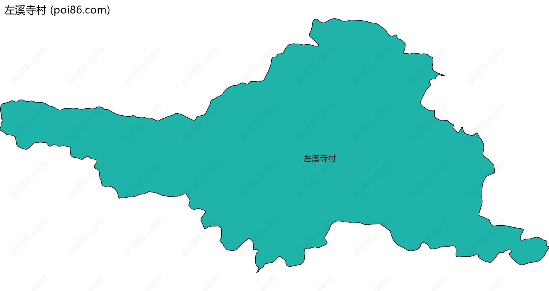 左溪寺村边界地图