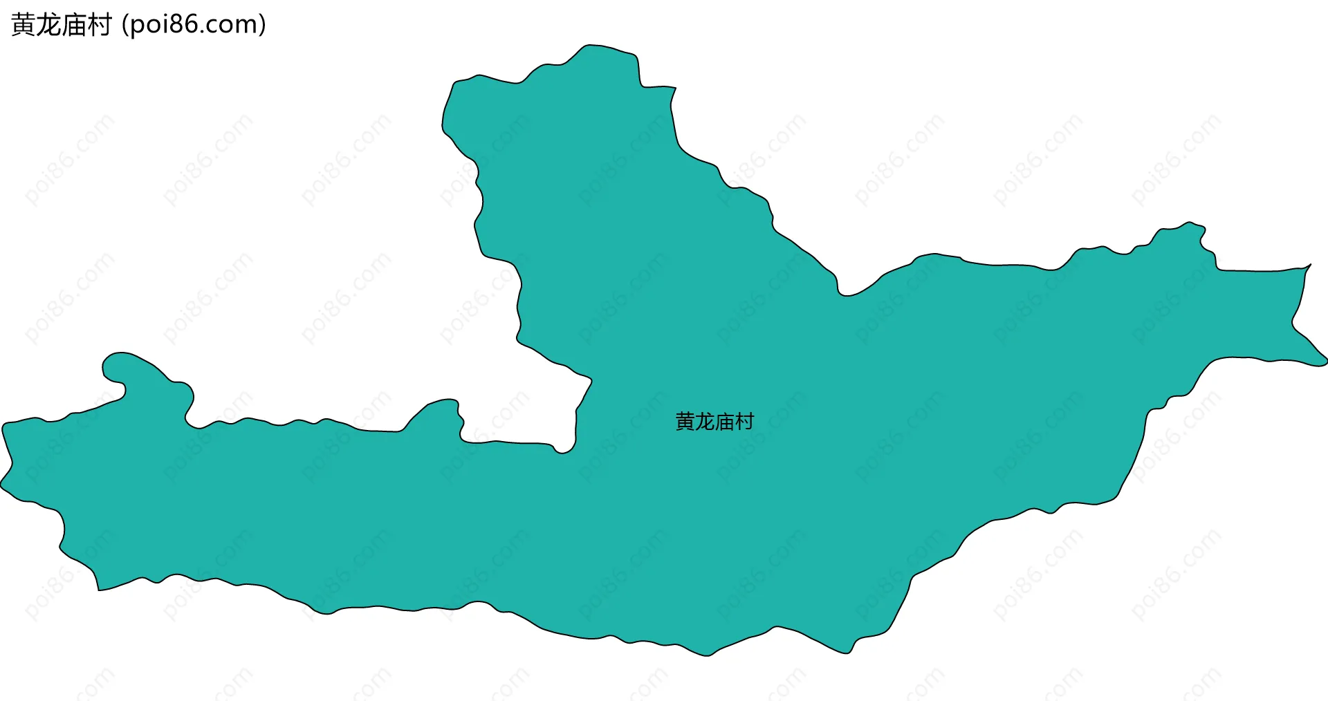 黄龙庙村边界地图