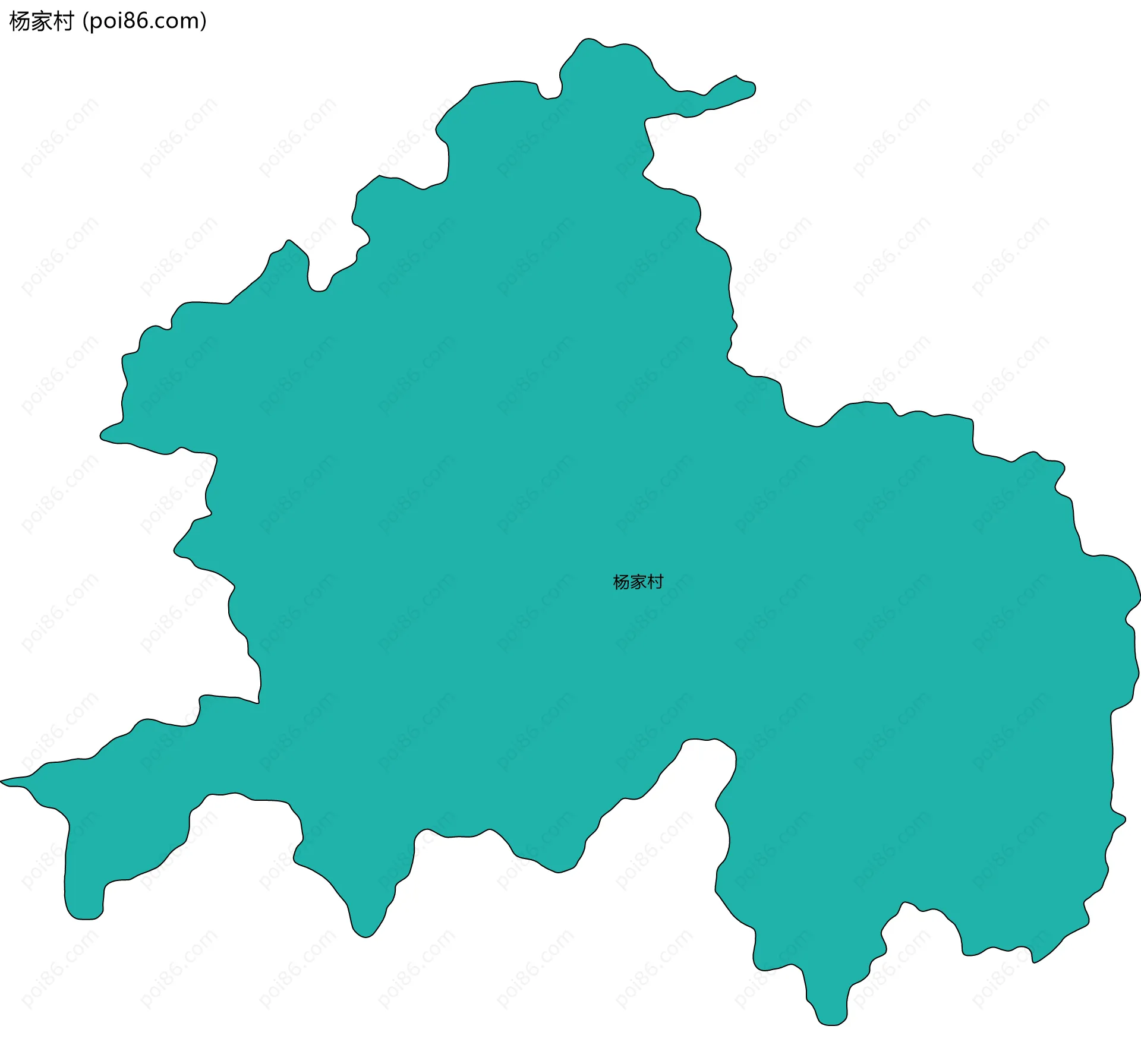 杨家村边界地图