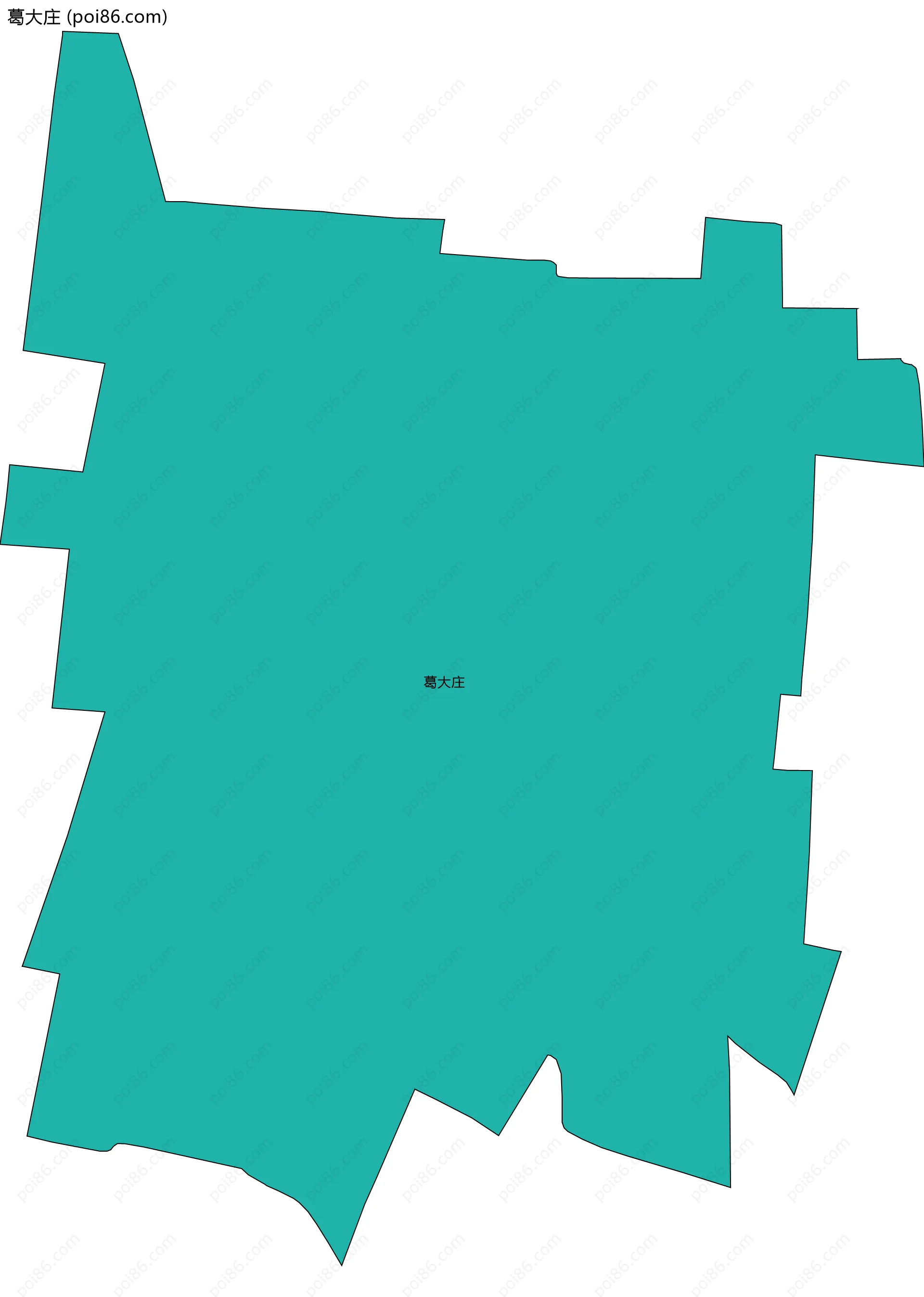 葛大庄边界地图