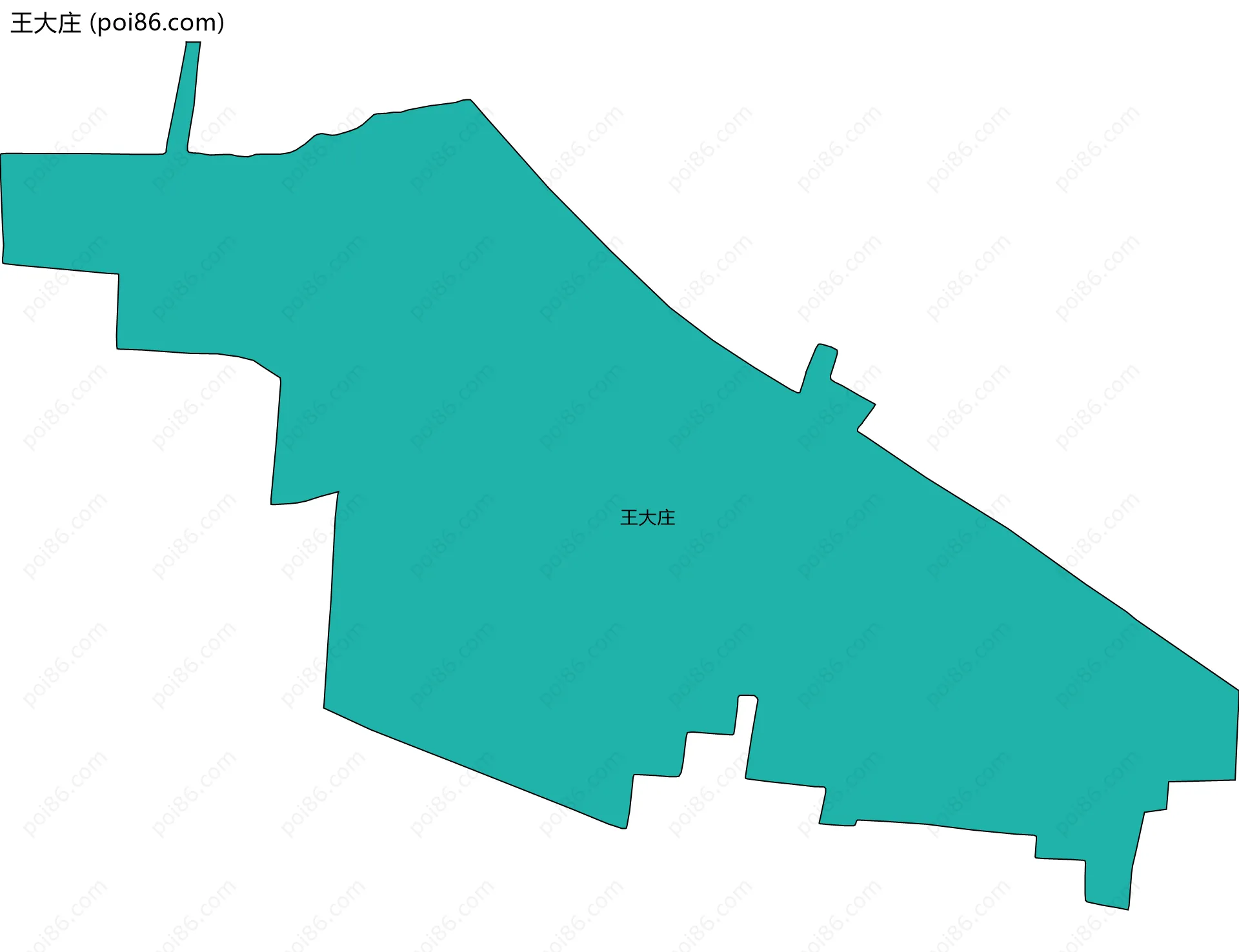 王大庄边界地图