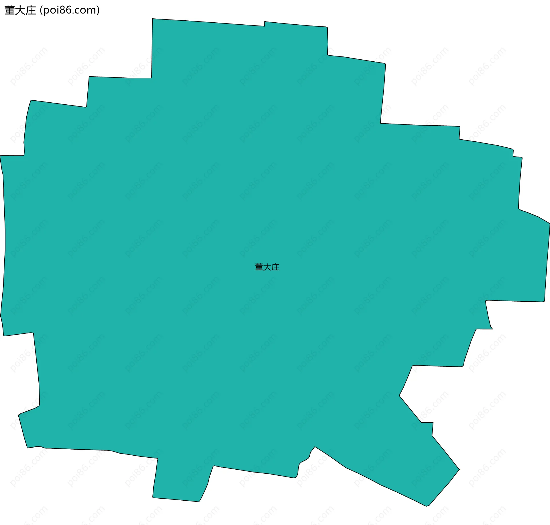董大庄边界地图