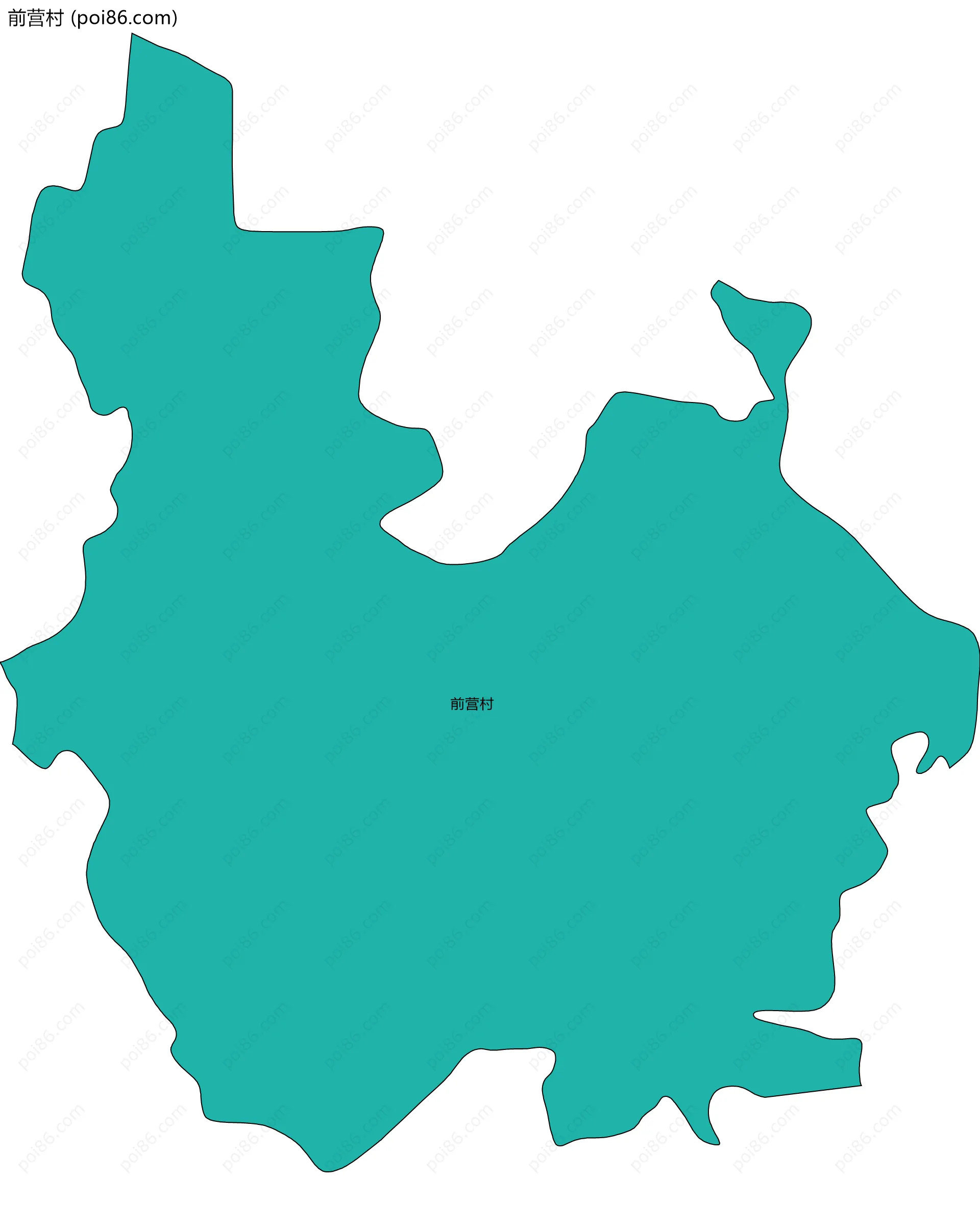 前营村边界地图