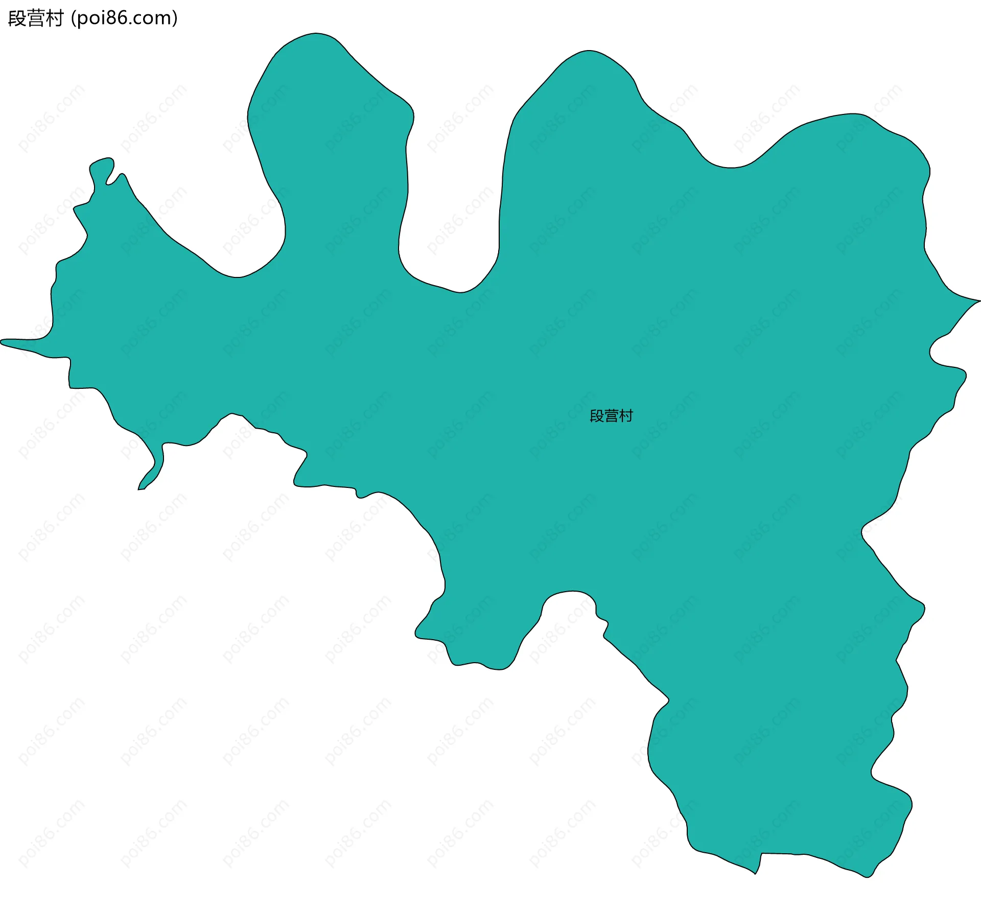 段营村边界地图